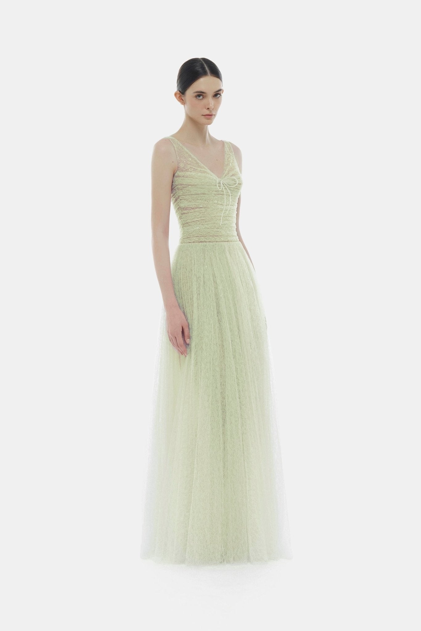 Mint Drapped Maxi Dress Dresses Montsand