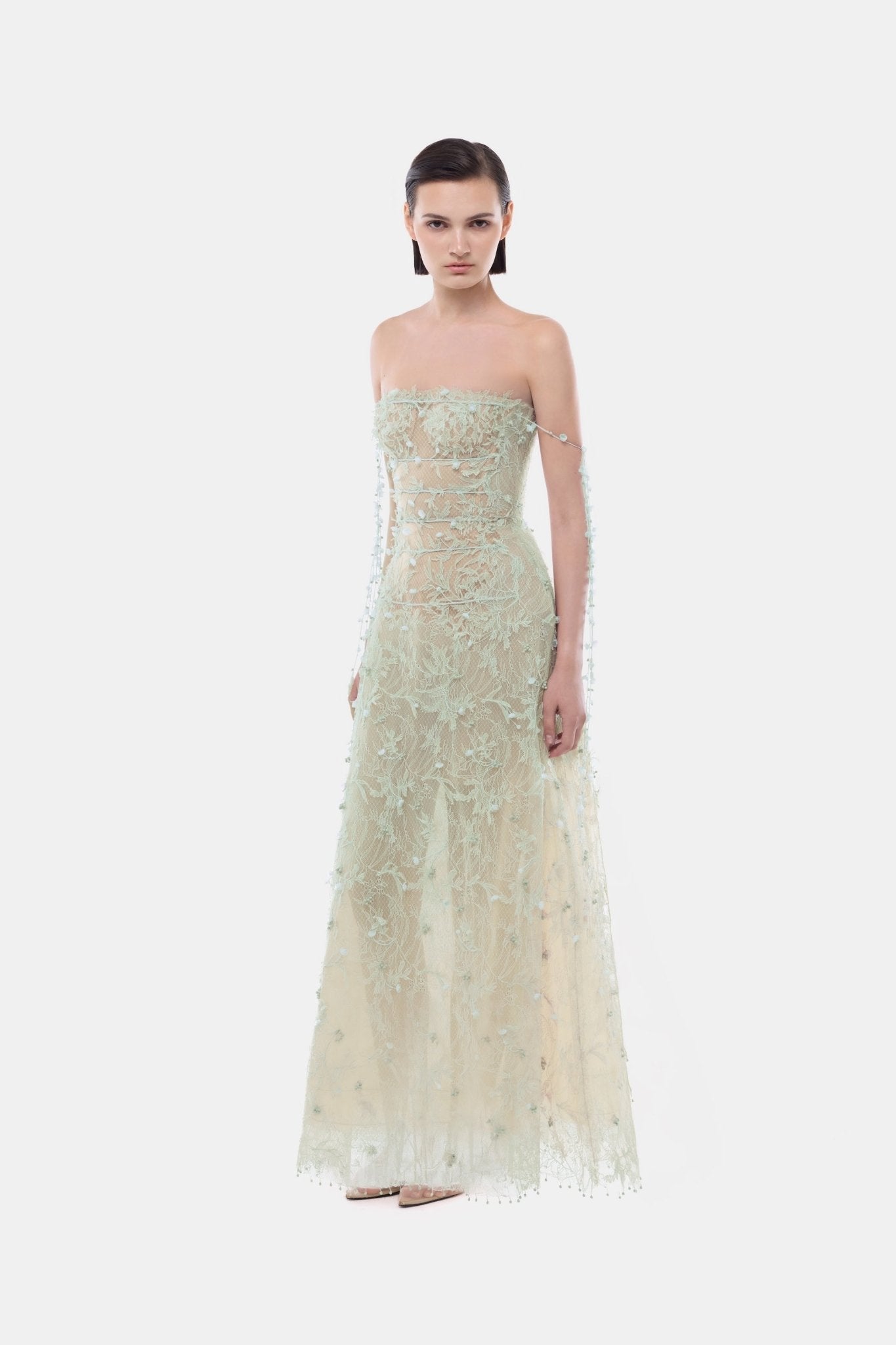 Mint Floral String Maxi Dress - Montsand