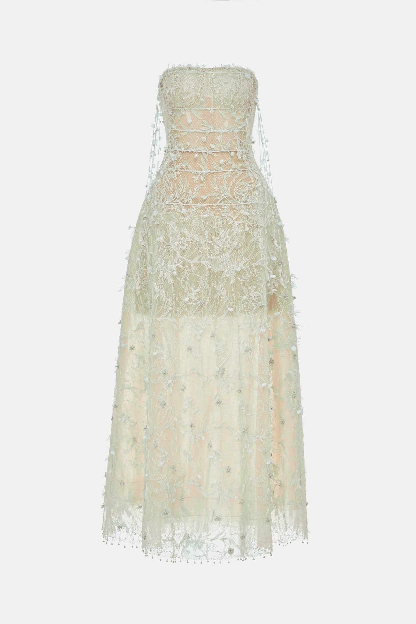 Mint Floral String Maxi Dress - Montsand