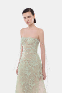 Mint Floral String Maxi Dress - Montsand