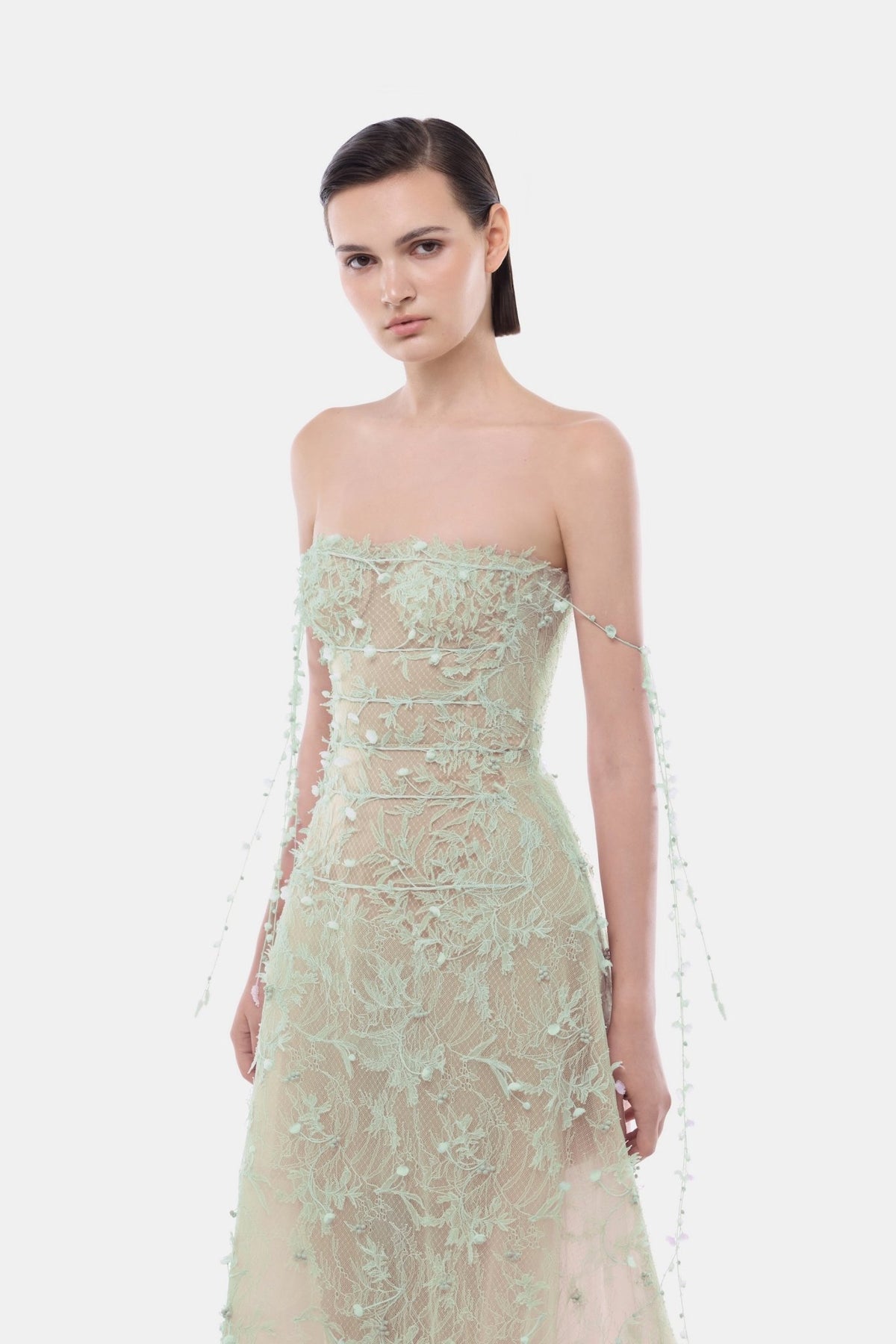 Mint Floral String Midi Dress - Montsand