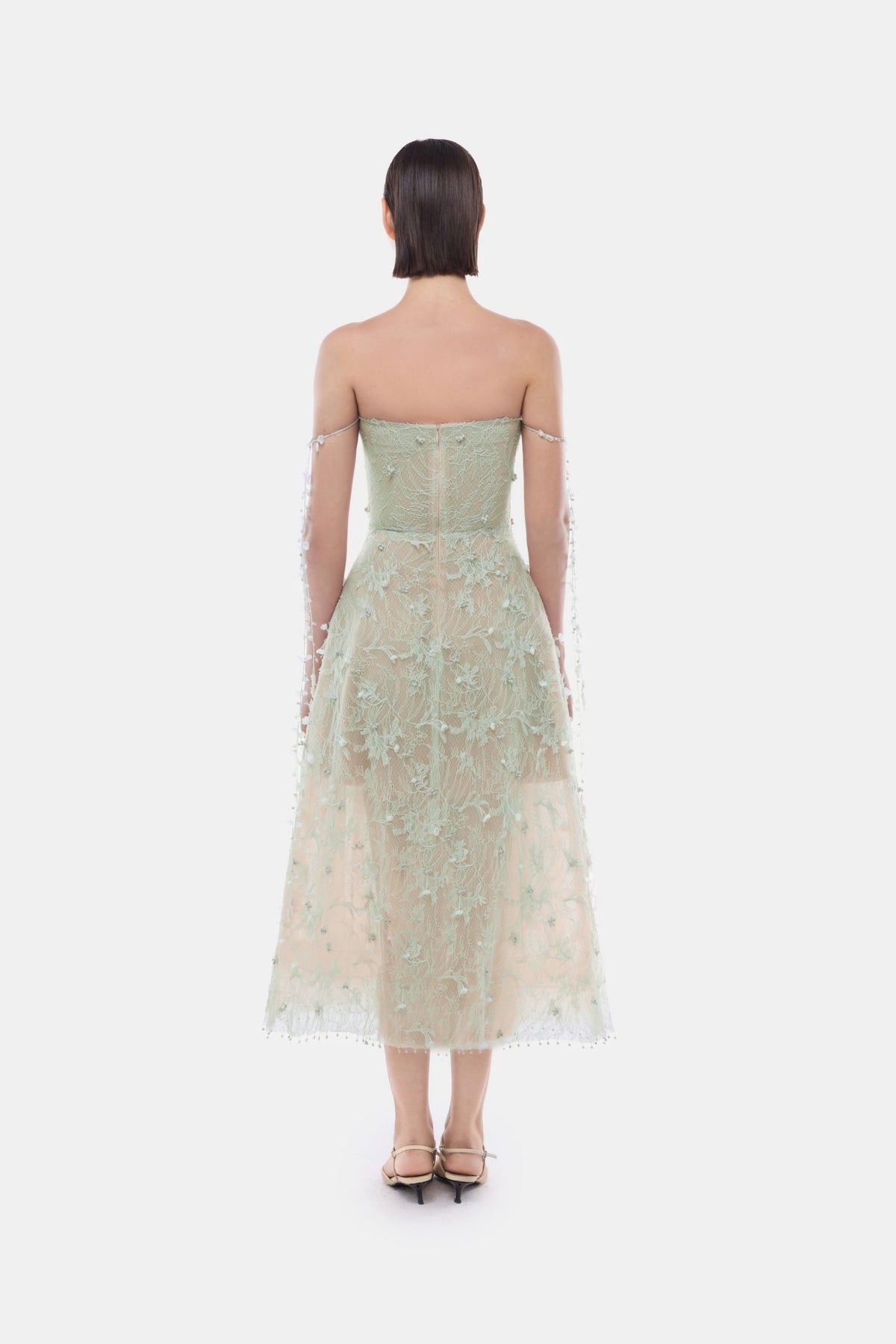 Mint Floral String Midi Dress - Montsand