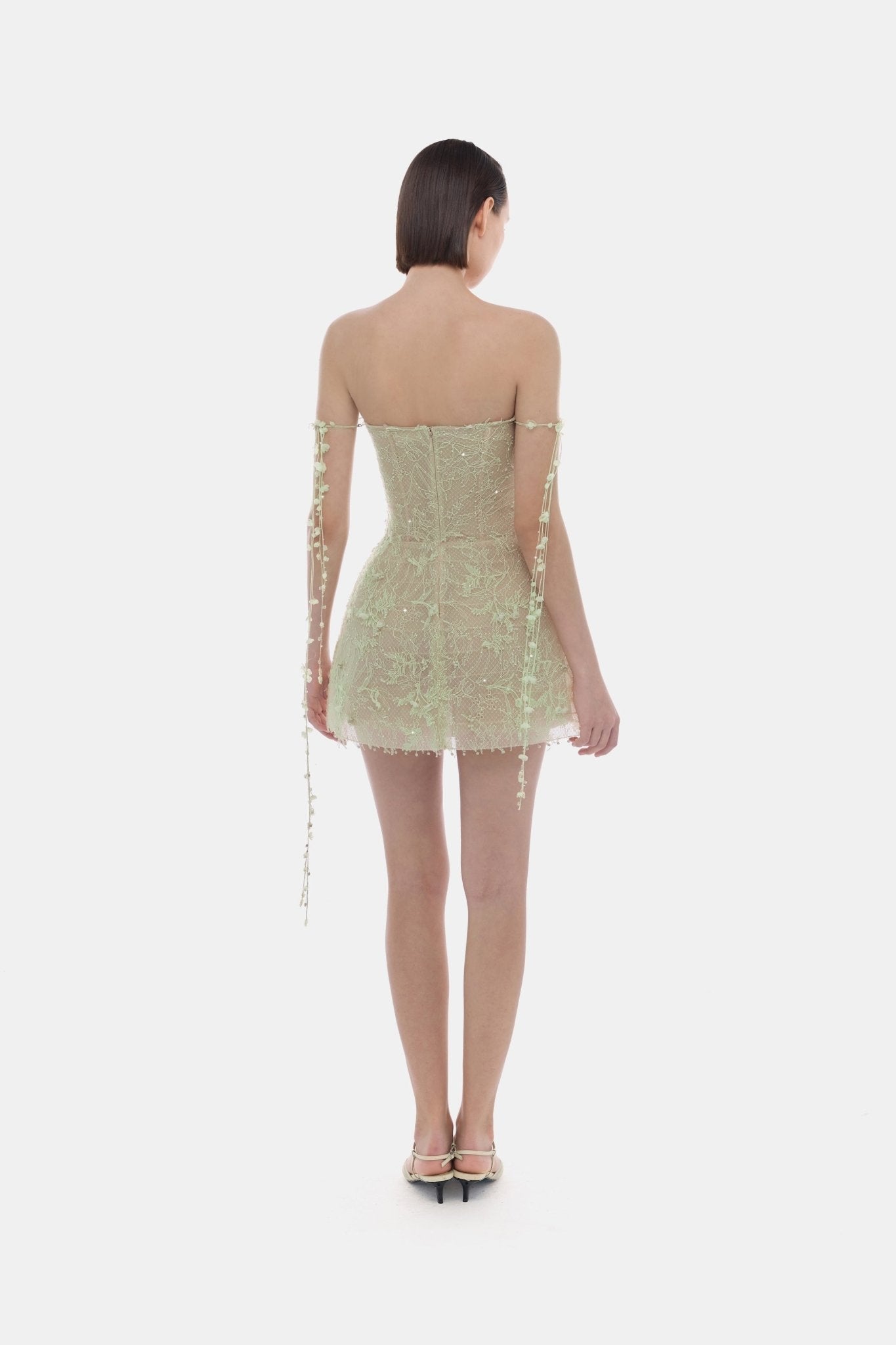 Mint Floral String Mini Dress - Montsand