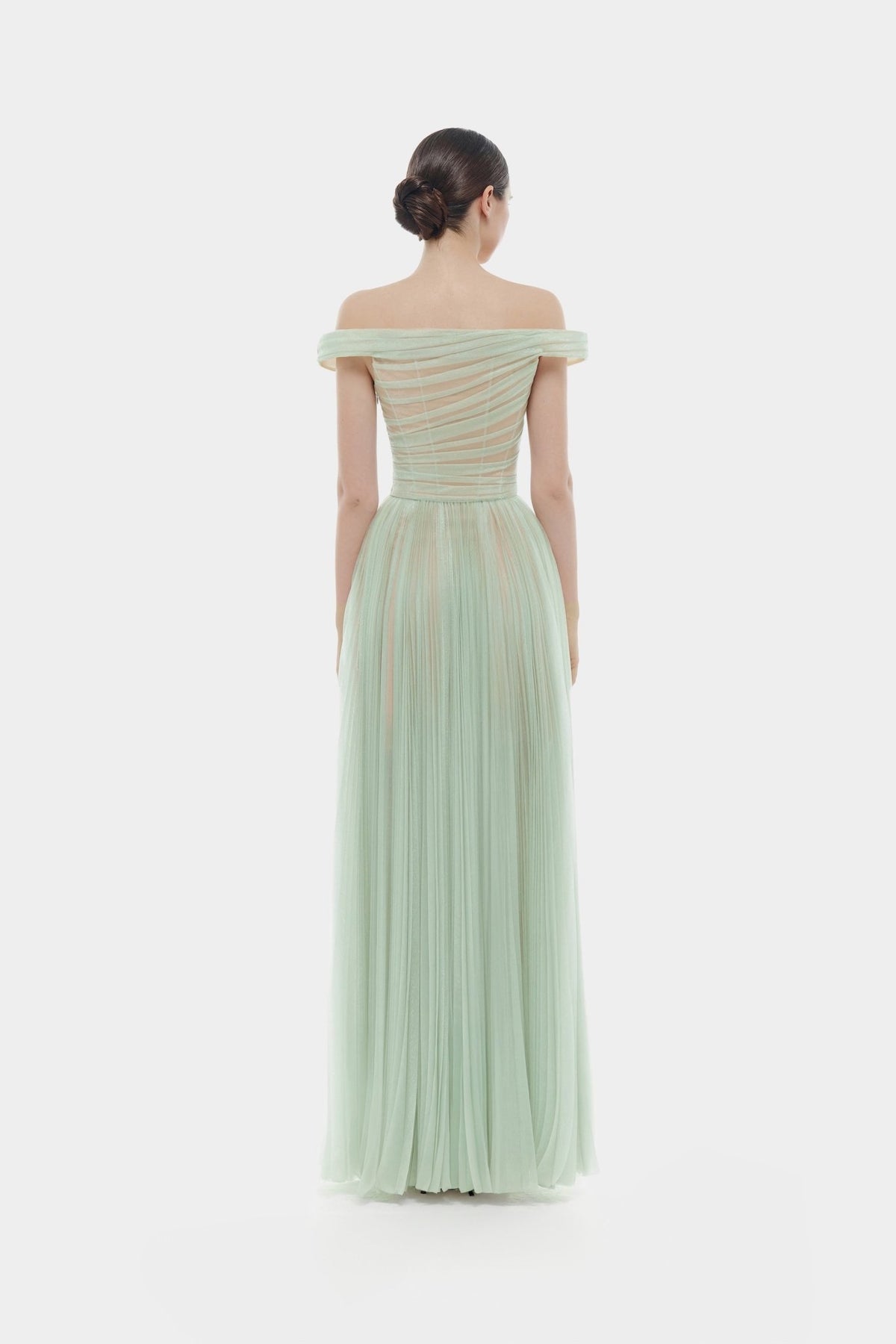 Mint Off-shoulder Maxi Dress - Montsand