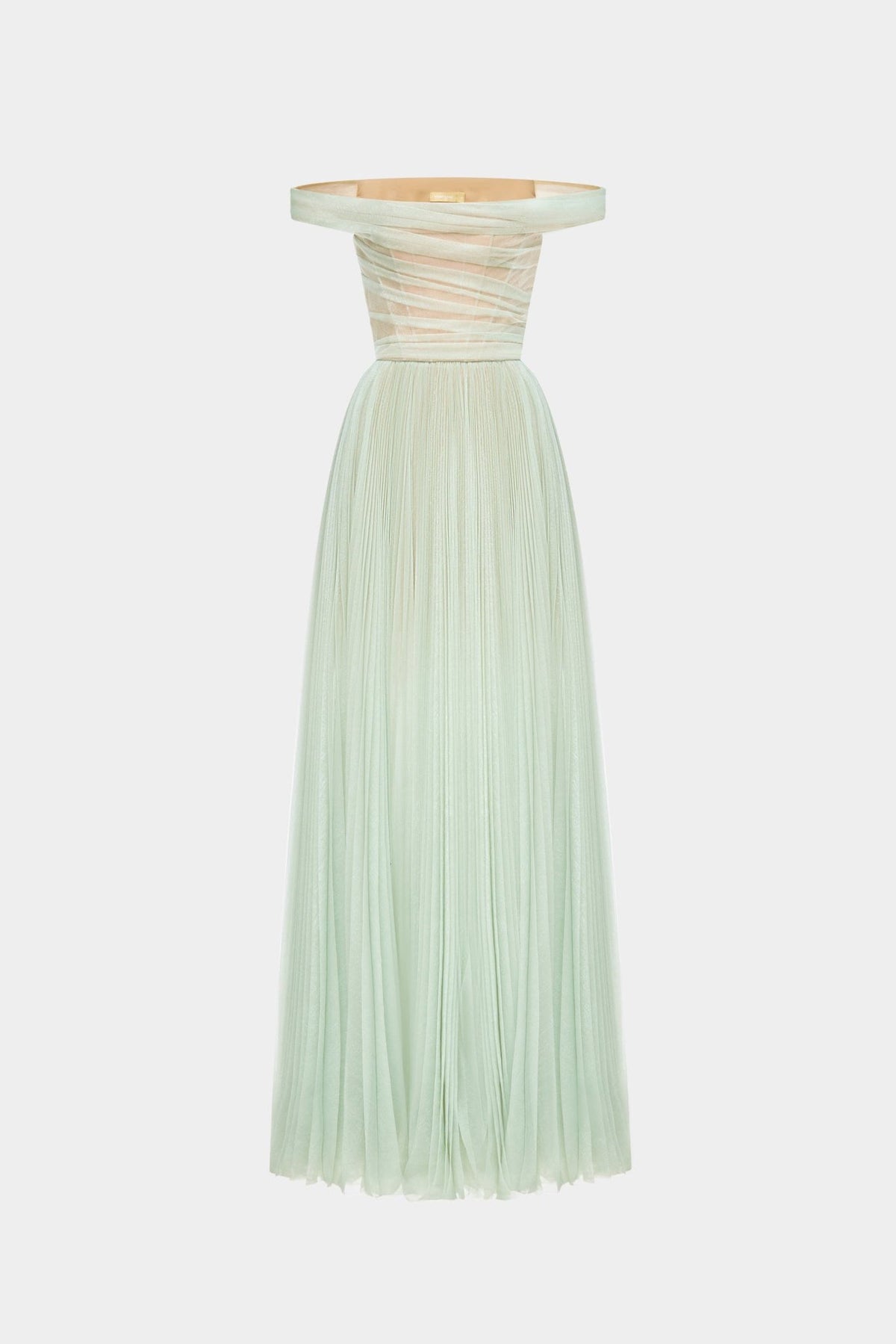 Mint Off-shoulder Maxi Dress - Montsand