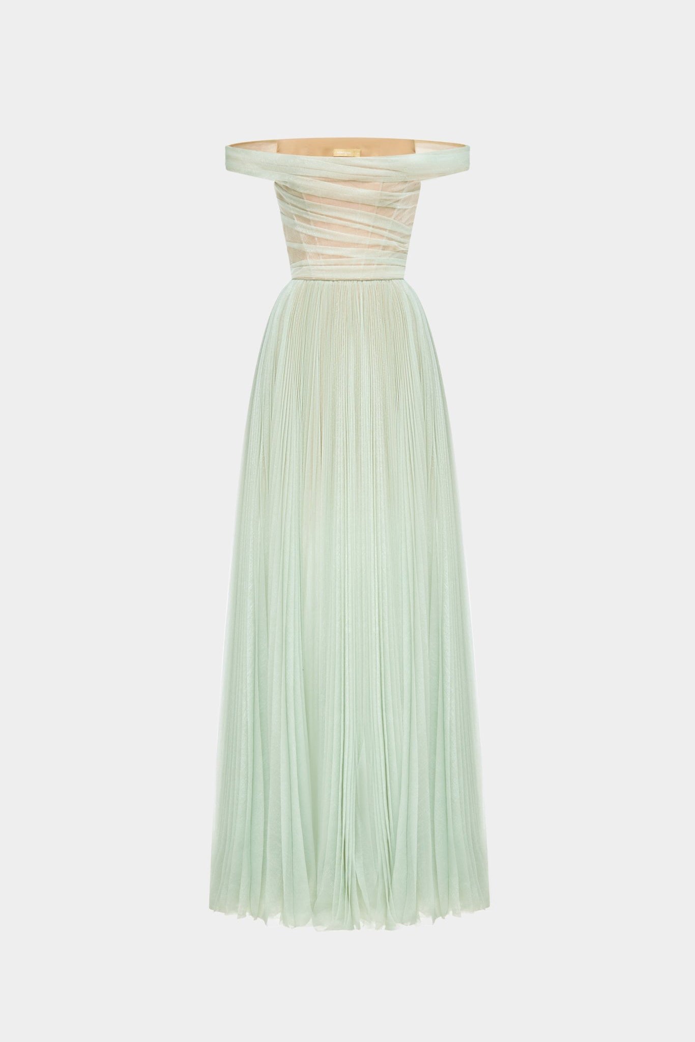 Mint Off-shoulder Maxi Dress - Montsand