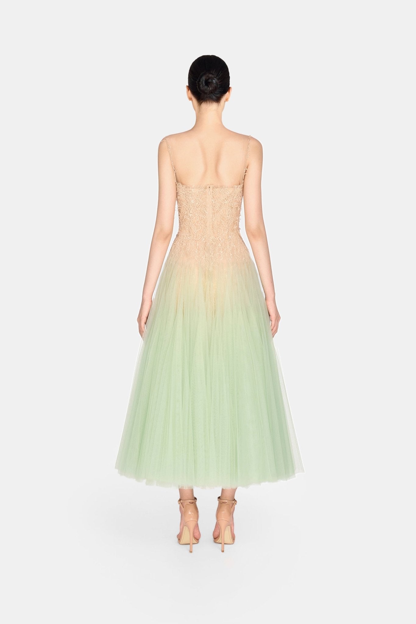 Mint Ombre Lace Midi Dress - Montsand