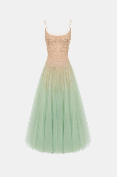 Mint Ombre Lace Midi Dress XL