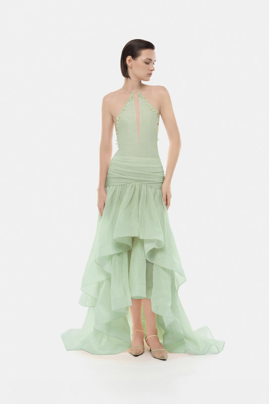 Mint Open - Back Halter Dress - Montsand