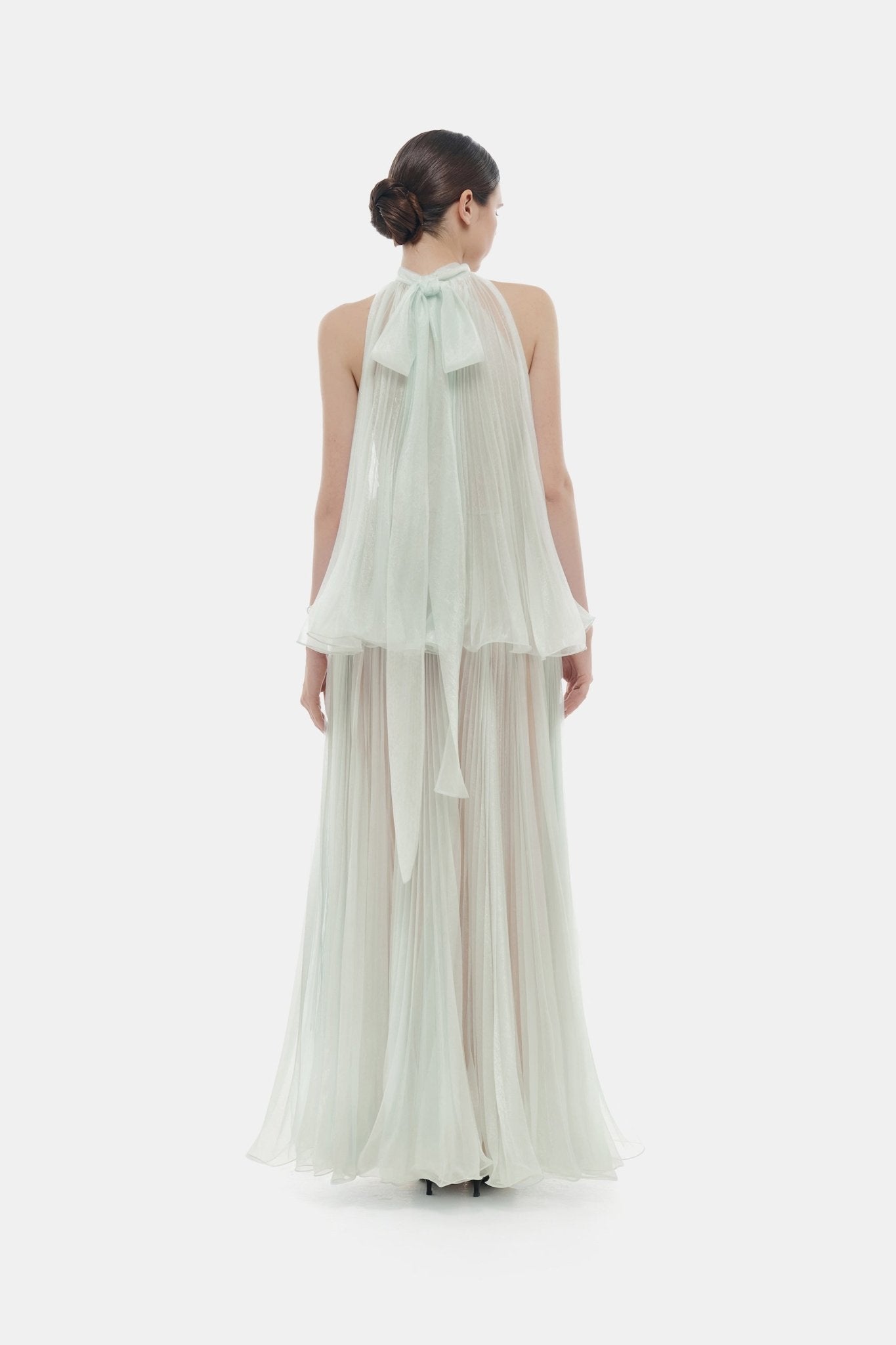Mint Pleated Dress – Montsand