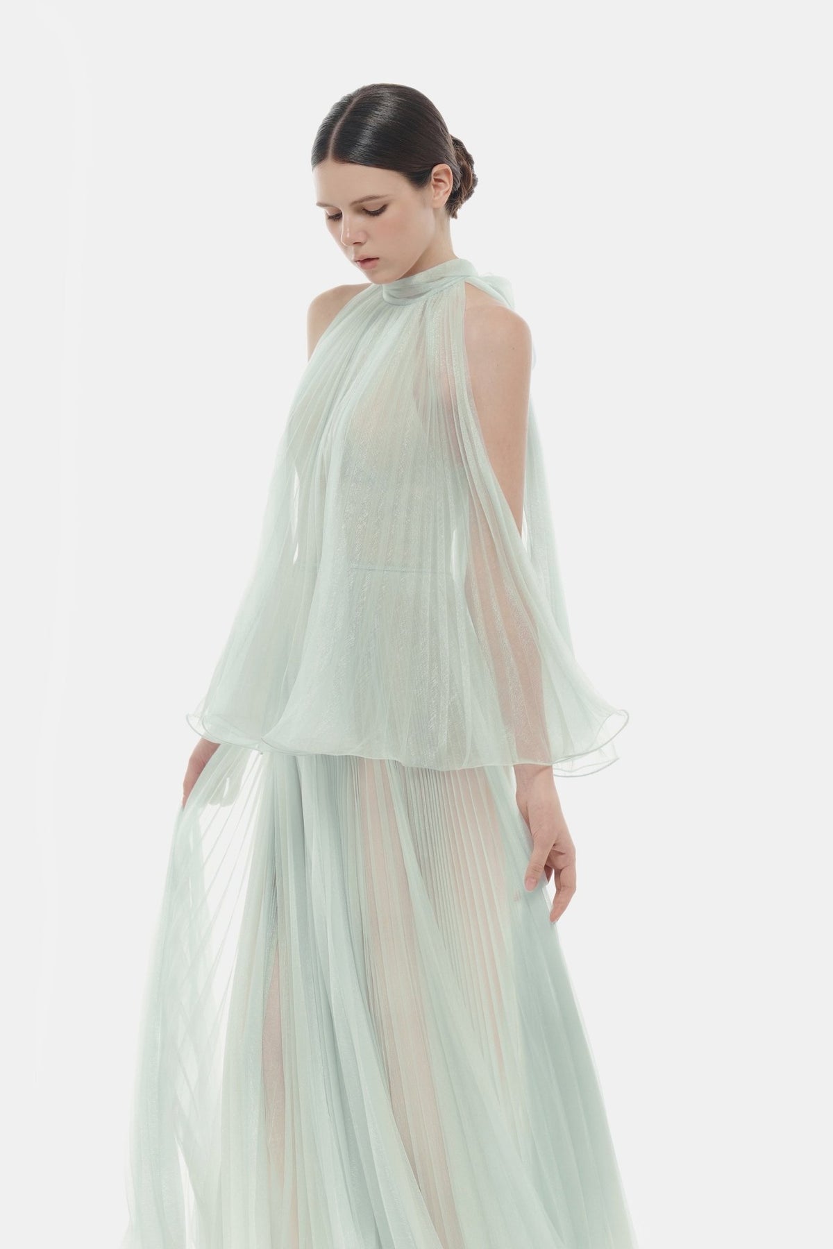 Mint Pleated Dress - Montsand