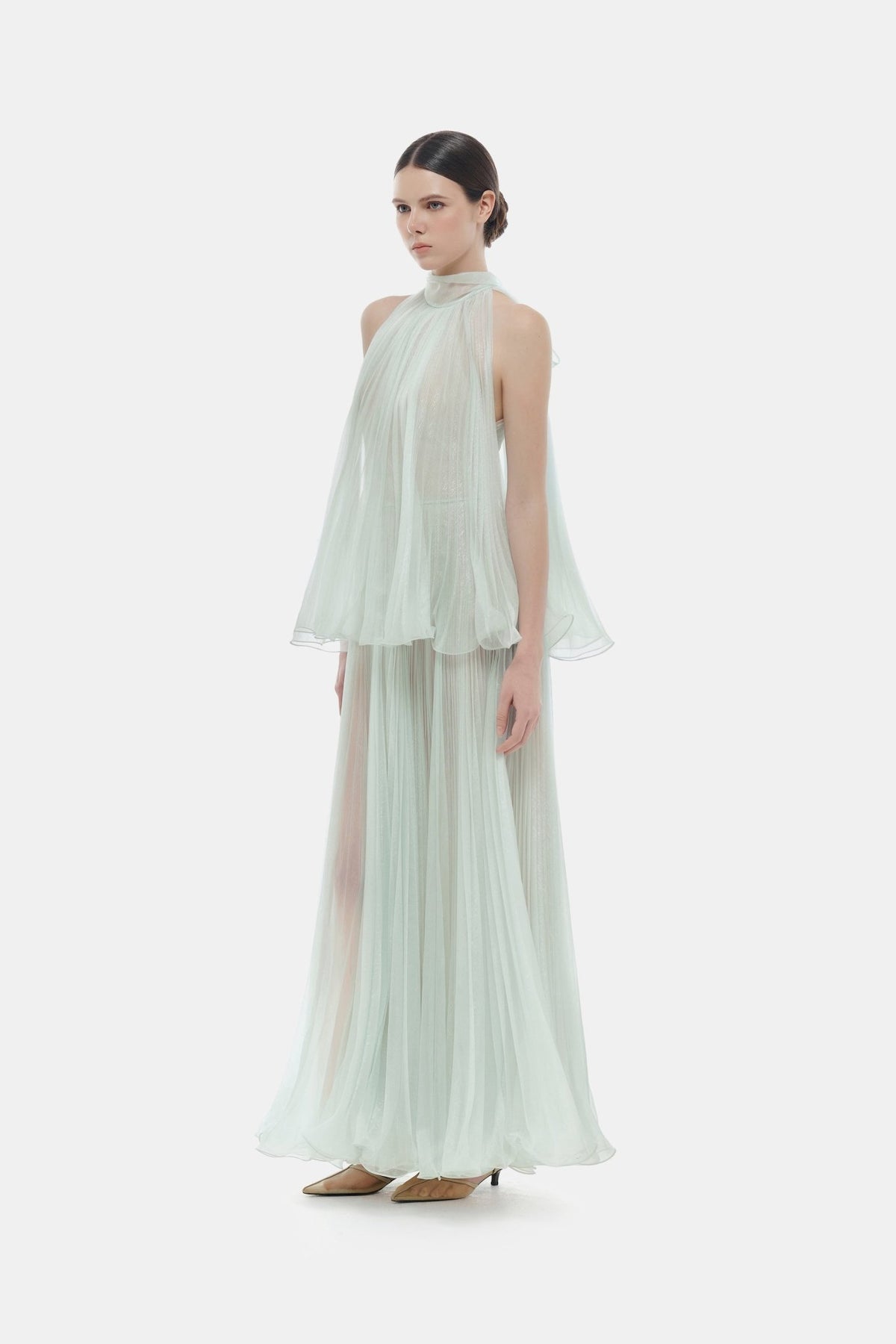 Mint Pleated Dress - Montsand