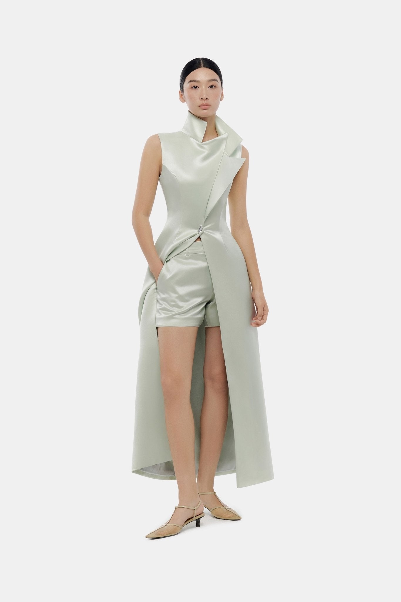 Mint Silk Coat - Montsand