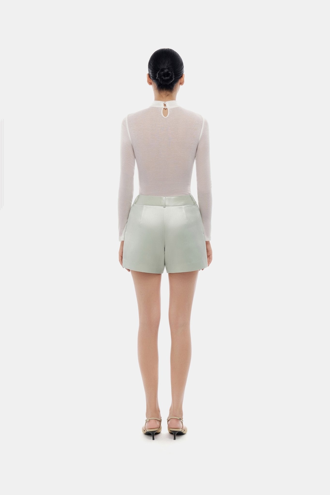 Mint Silk Shorts - Montsand