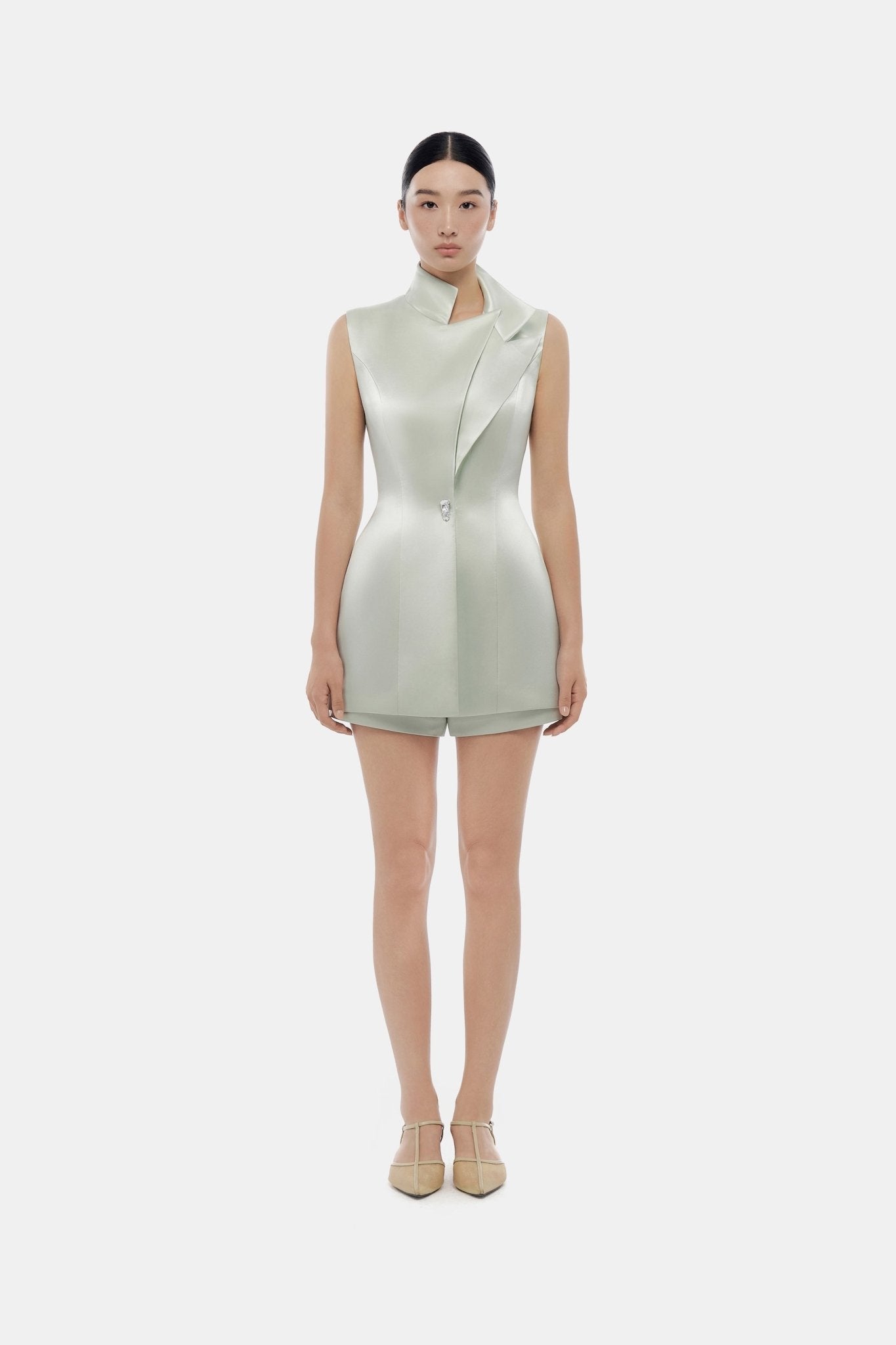 Mint Sleeveless Blazer - Montsand