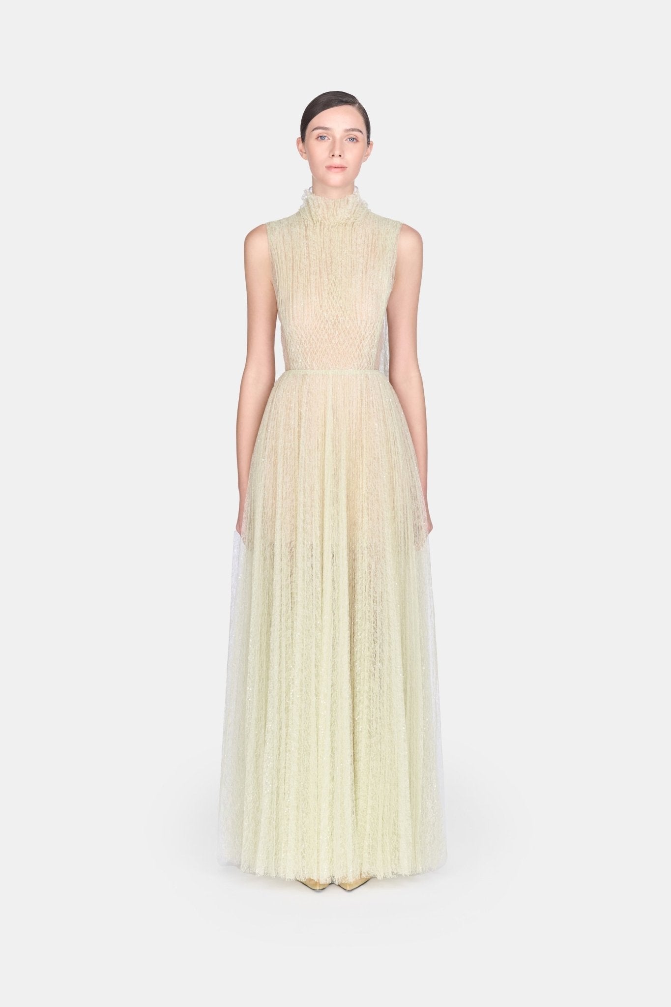 Mint Smocked Lace Maxi Dress - Montsand