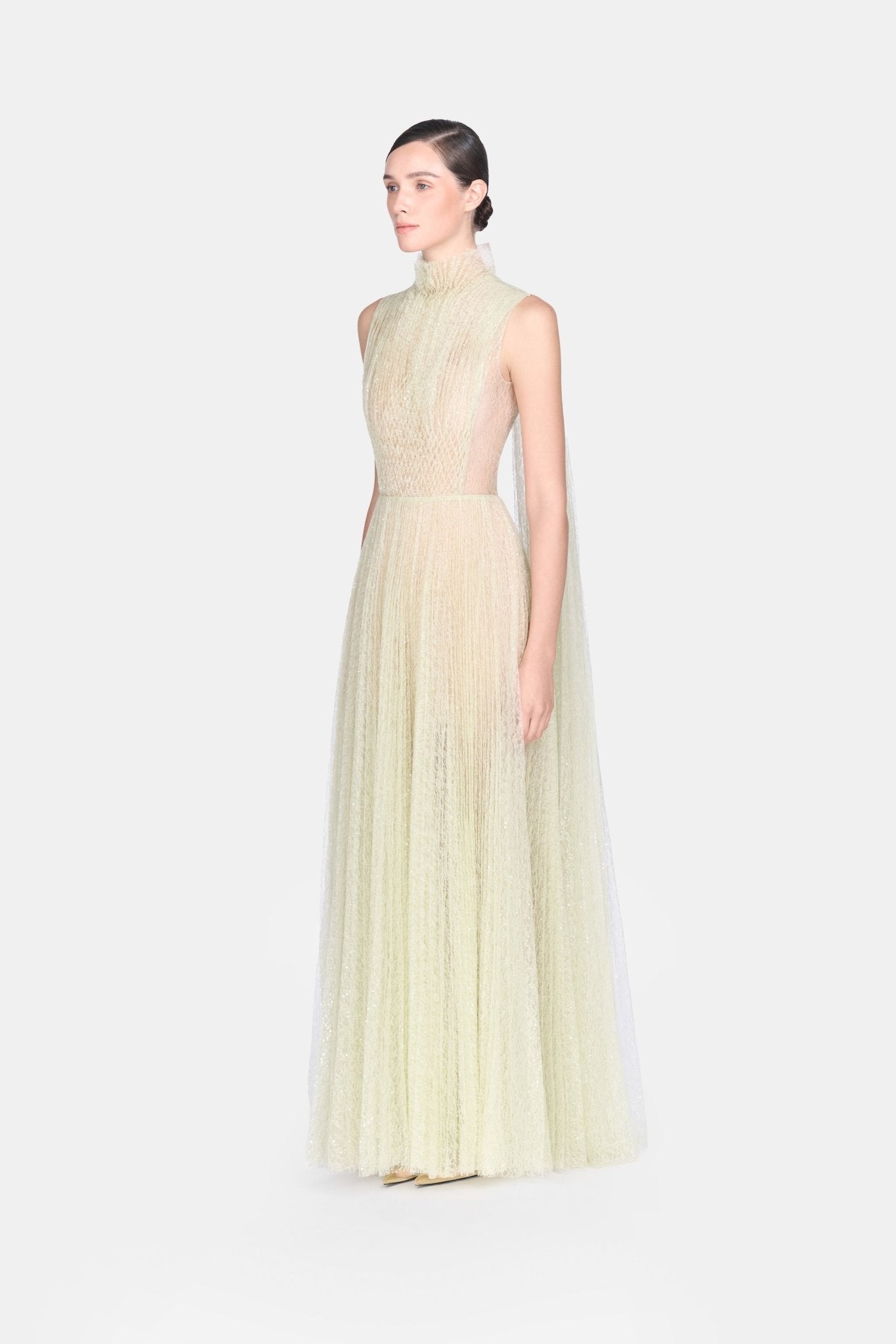 Mint Smocked Lace Maxi Dress – Montsand