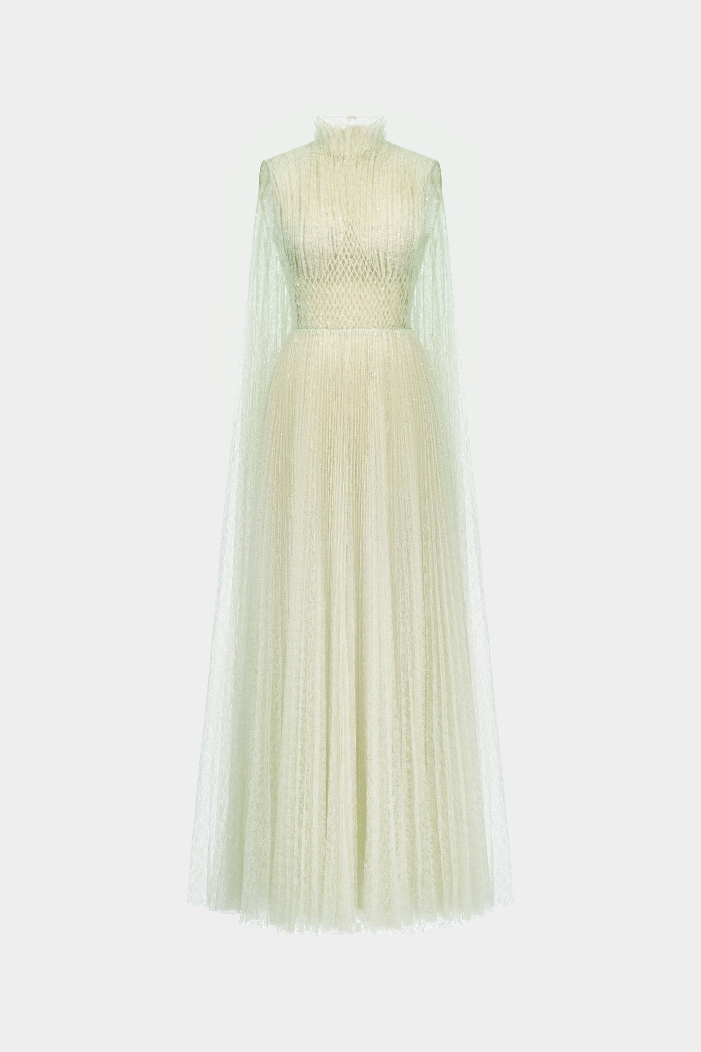 Mint Smocked Lace Maxi Dress - Montsand