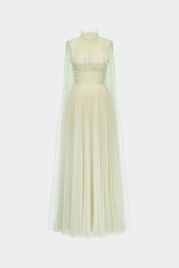 Mint Smocked Lace Maxi Dress - Montsand