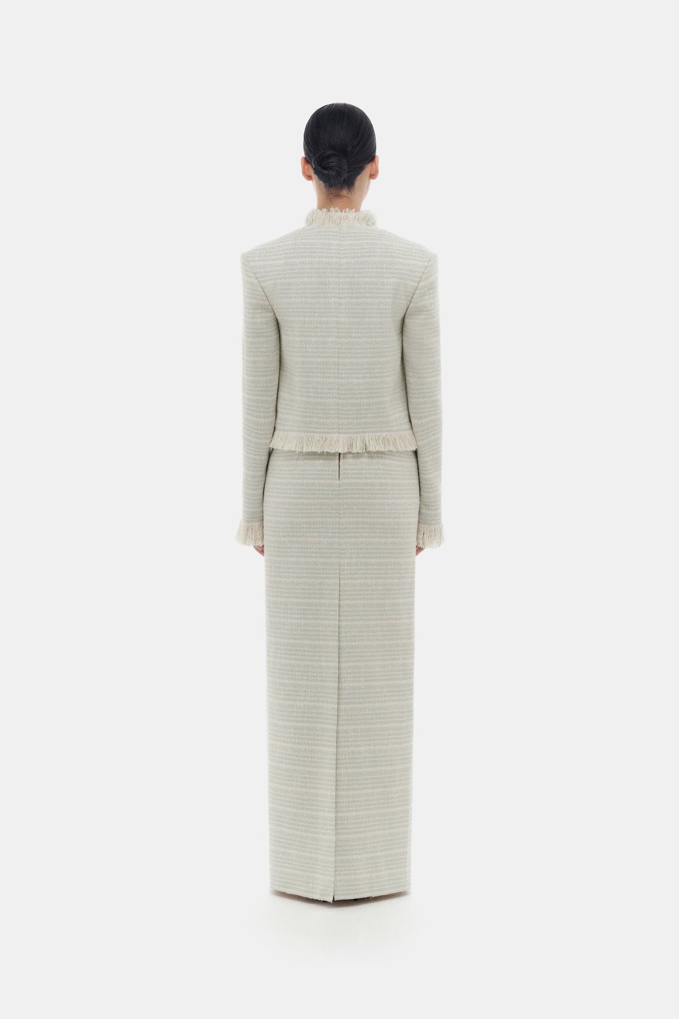 Mint Tweed Fringed Jacket - Montsand