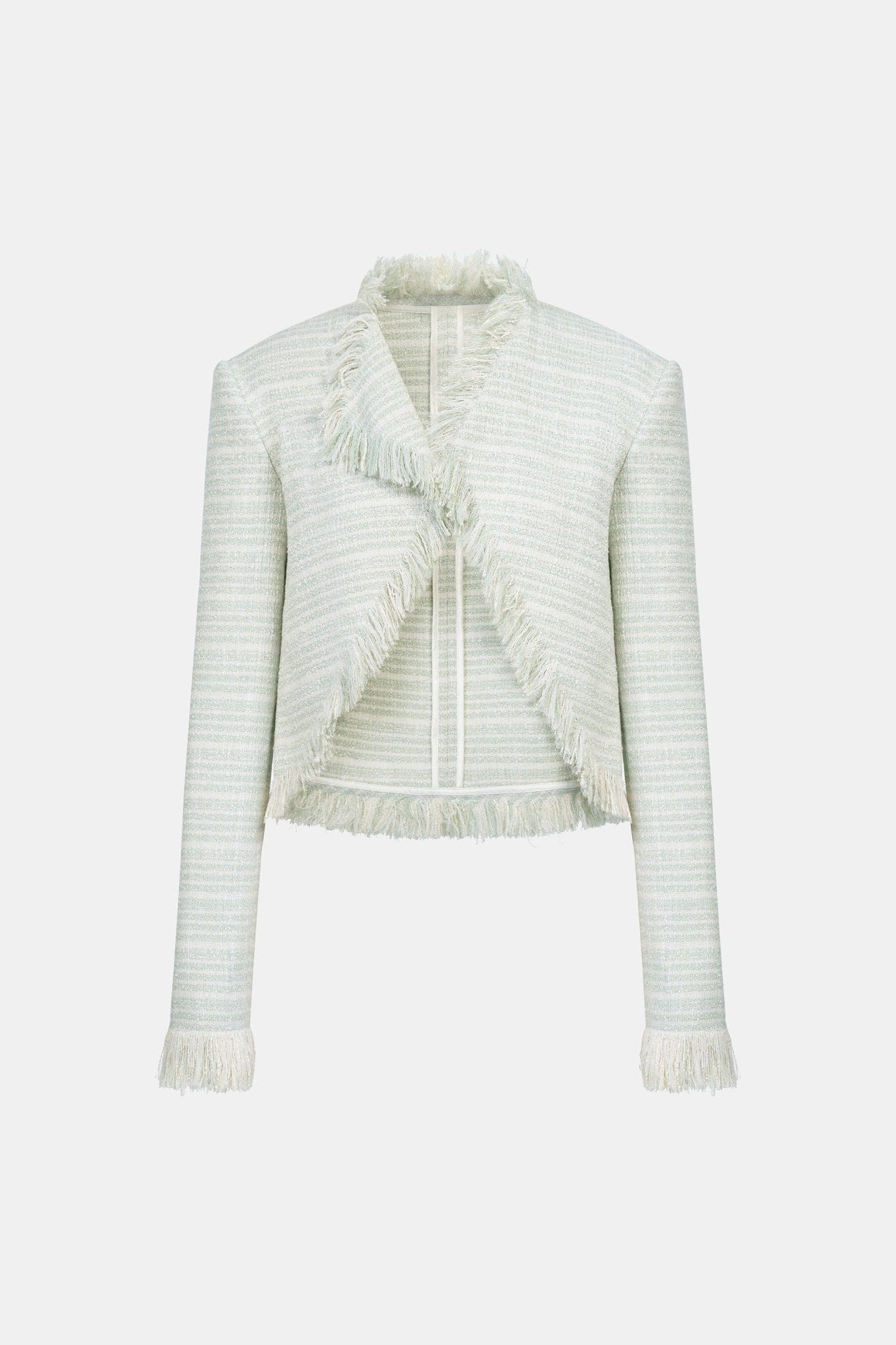 Mint Tweed Fringed Jacket - Montsand