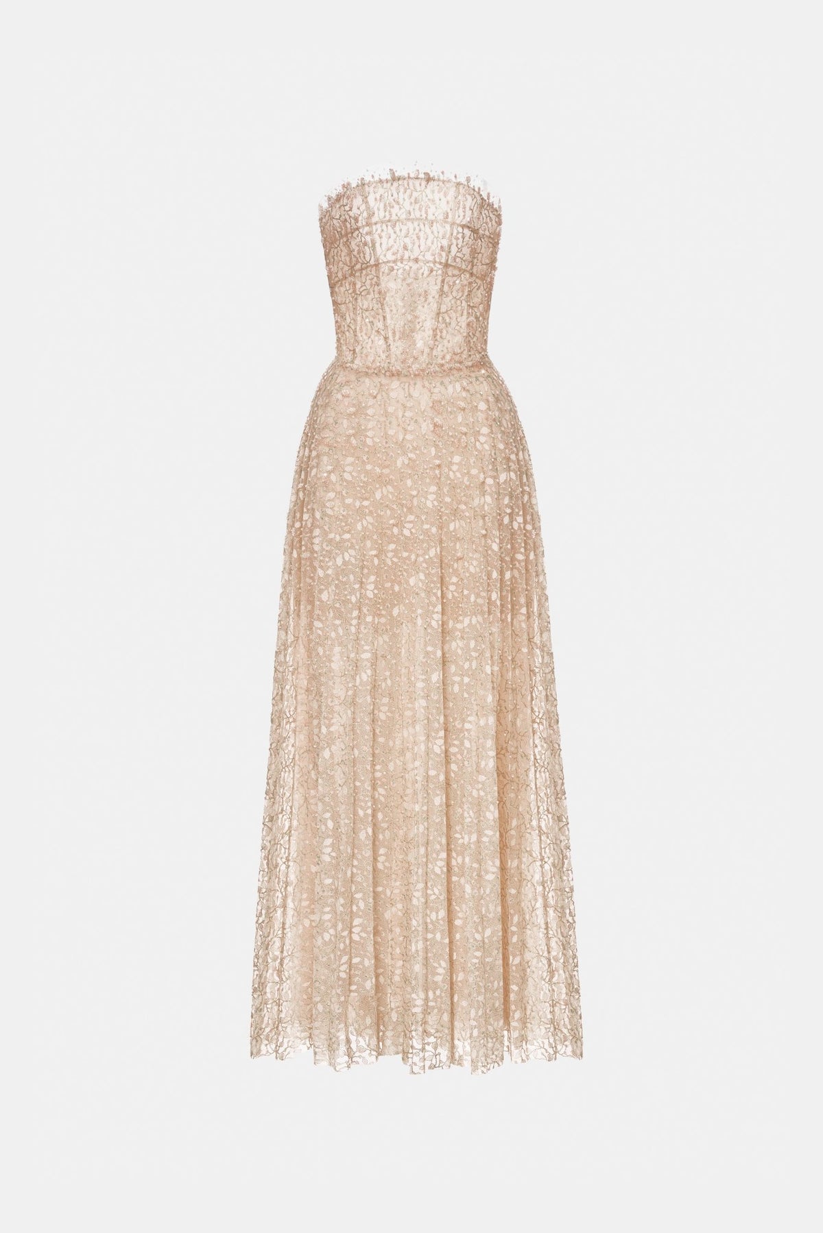 Pastel Crystal Beaded Maxi Dress - Montsand