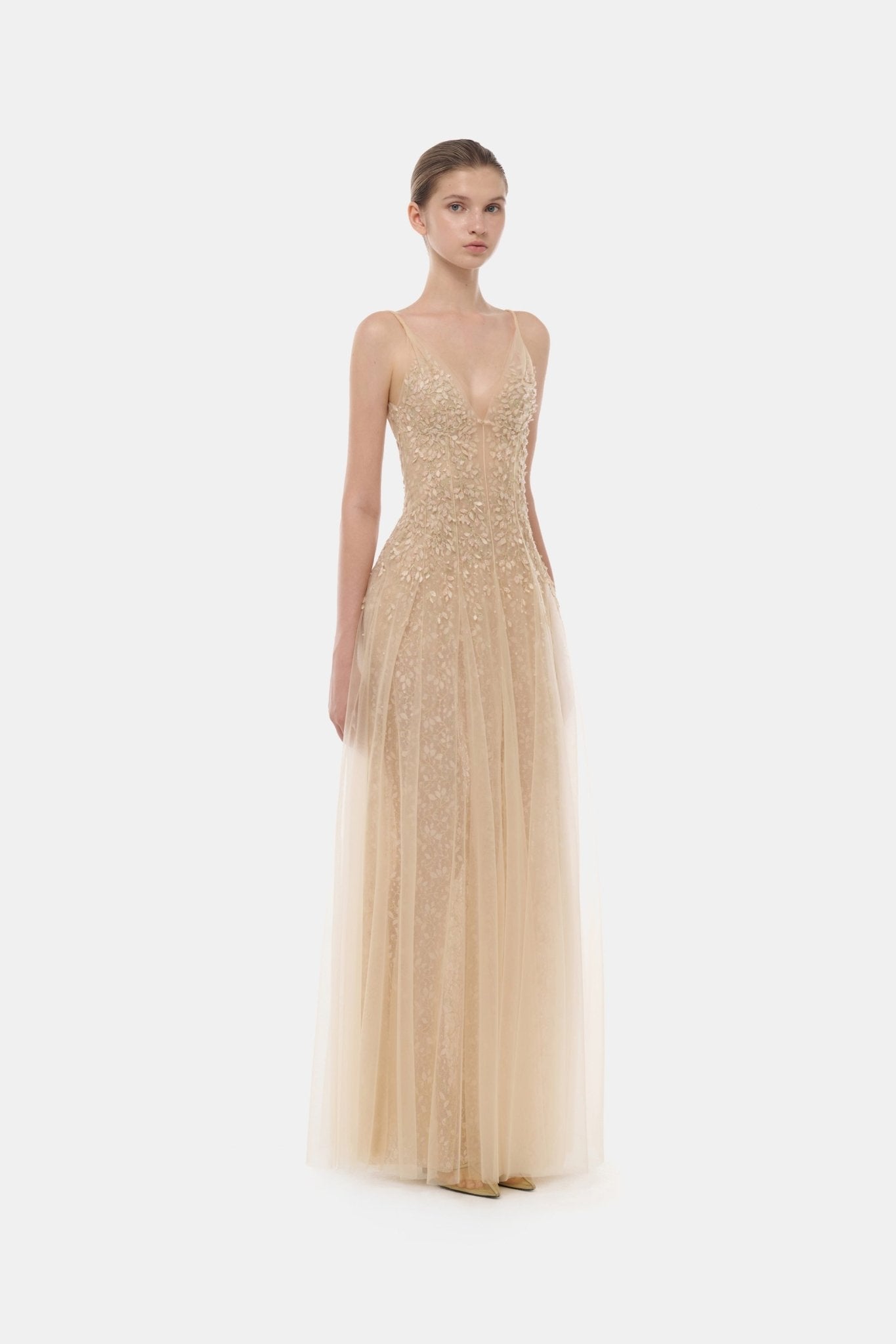 pastel floor length dress Clarisse 811148 Glitter Sparkle Pastel Strapless Long Dress
