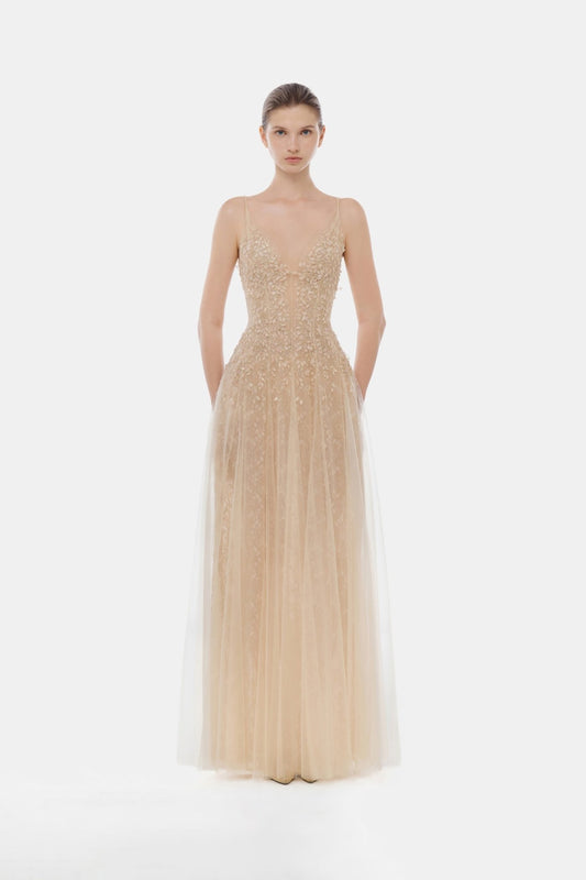 Pastel Deep - V Maxi Dress - Montsand