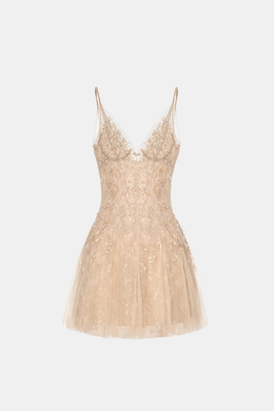 Pastel Deep-V Mini Dress Pastel Deep-V Mini Dress