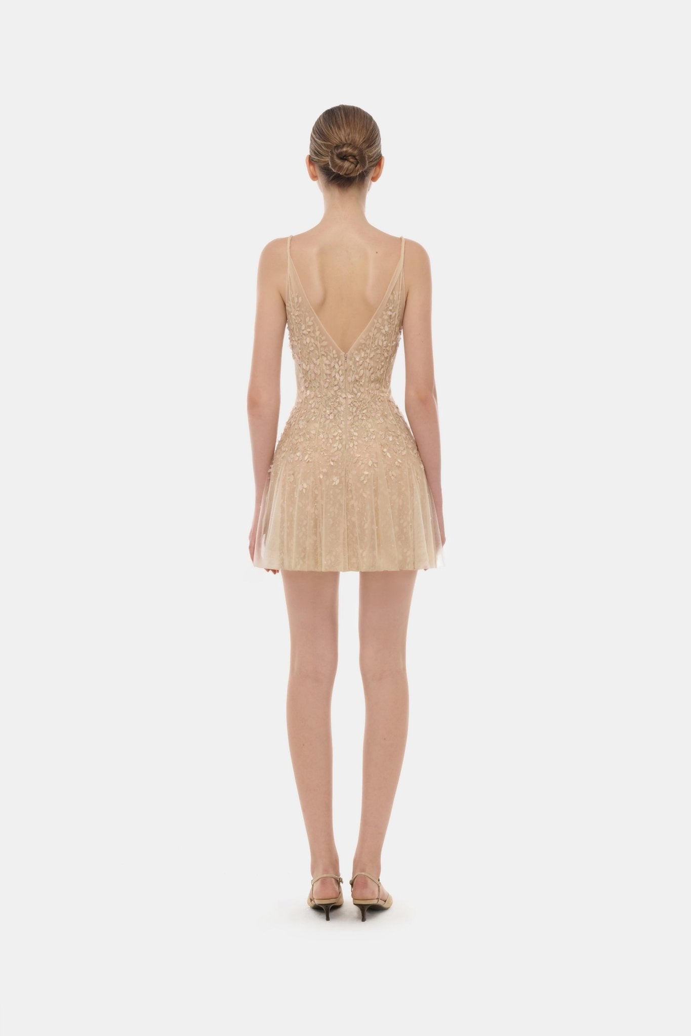Pastel Deep-V Mini Dress Pastel Deep-V Mini Dress
