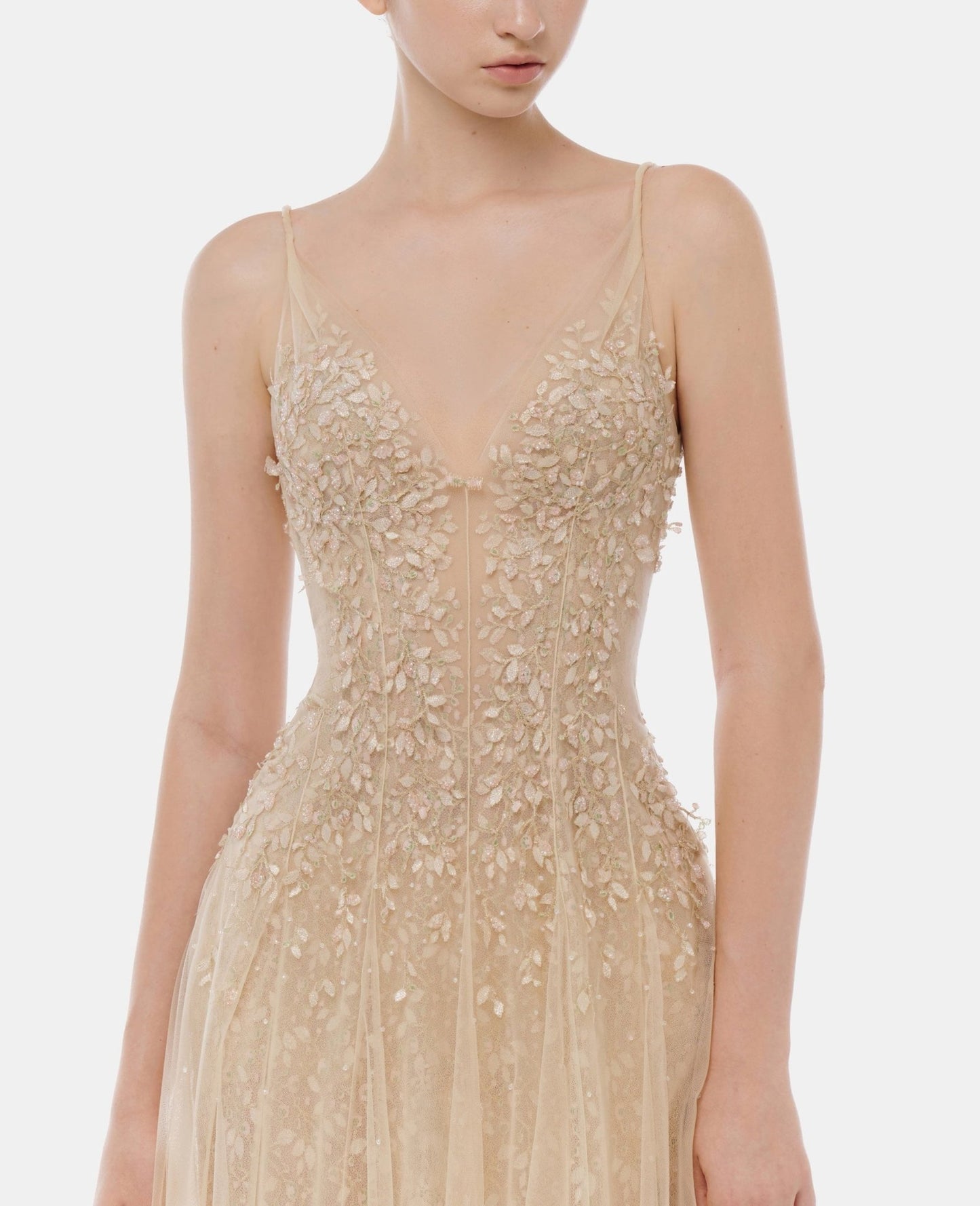 Pastel Deep-V Mini Dress Pastel Deep-V Mini Dress