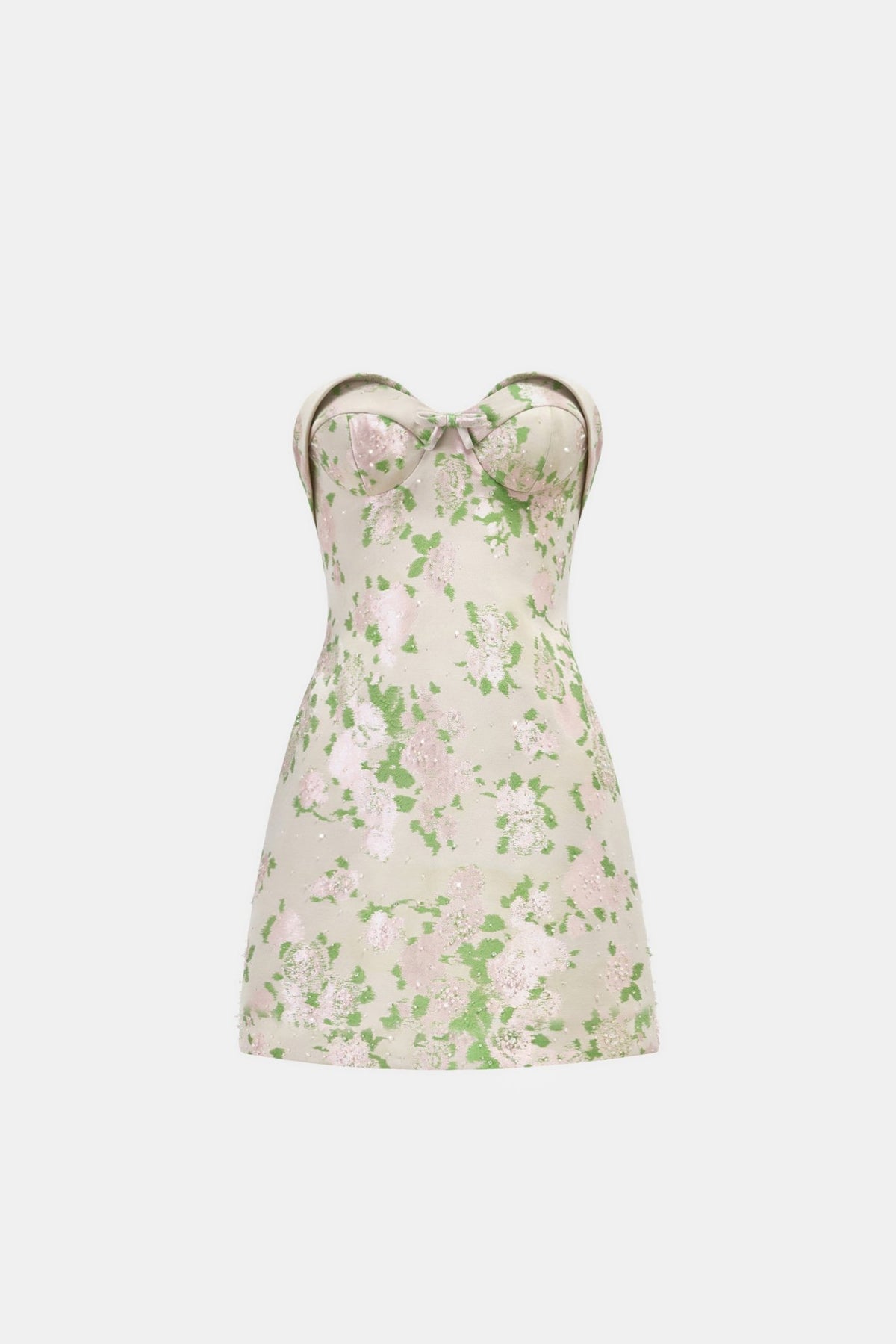 Pastel Floral Corsetry Tube Mini Dress - Montsand