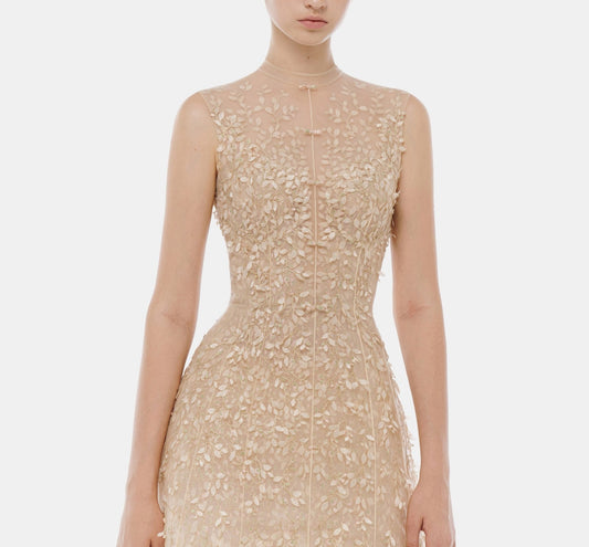 Pastel Mockneck Sleeveless Midi Dress - Montsand