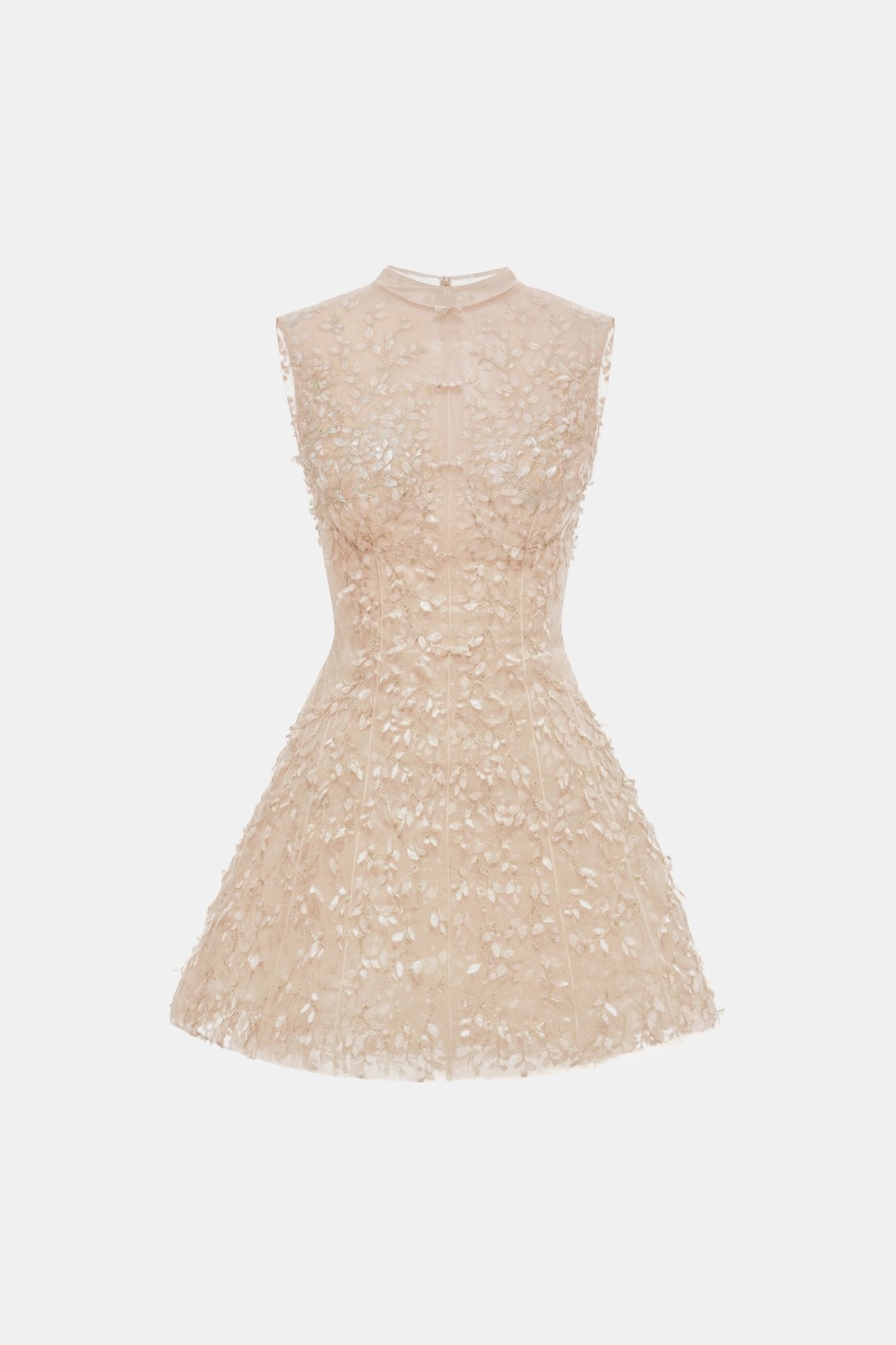 Pastel Mockneck Sleeveless Mini Dress - Montsand