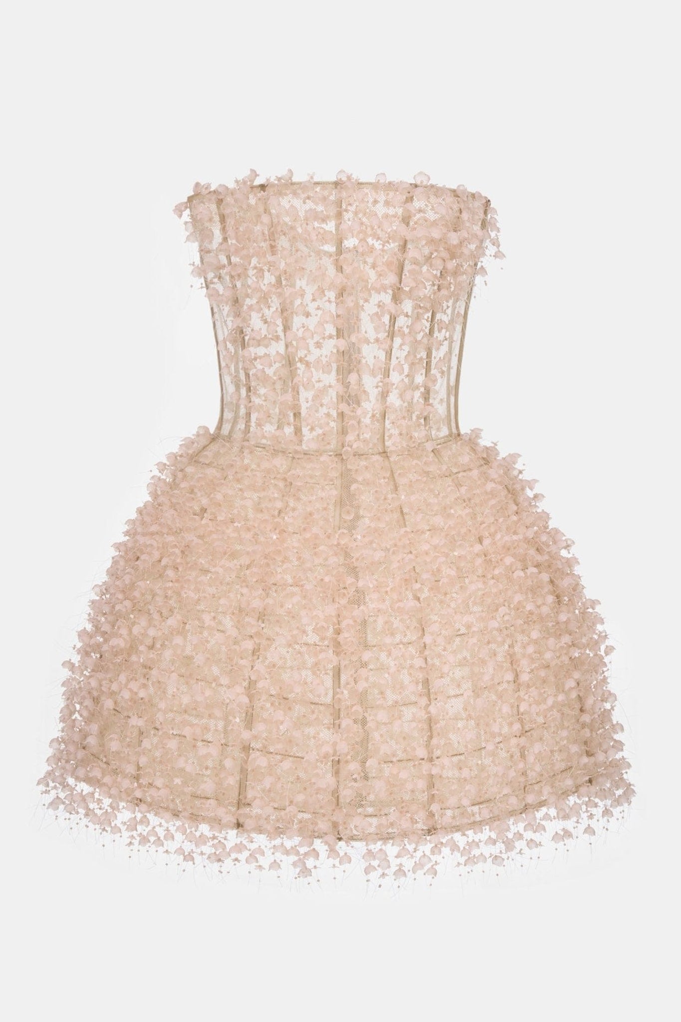 Peach Flowers Mini Dress - Montsand