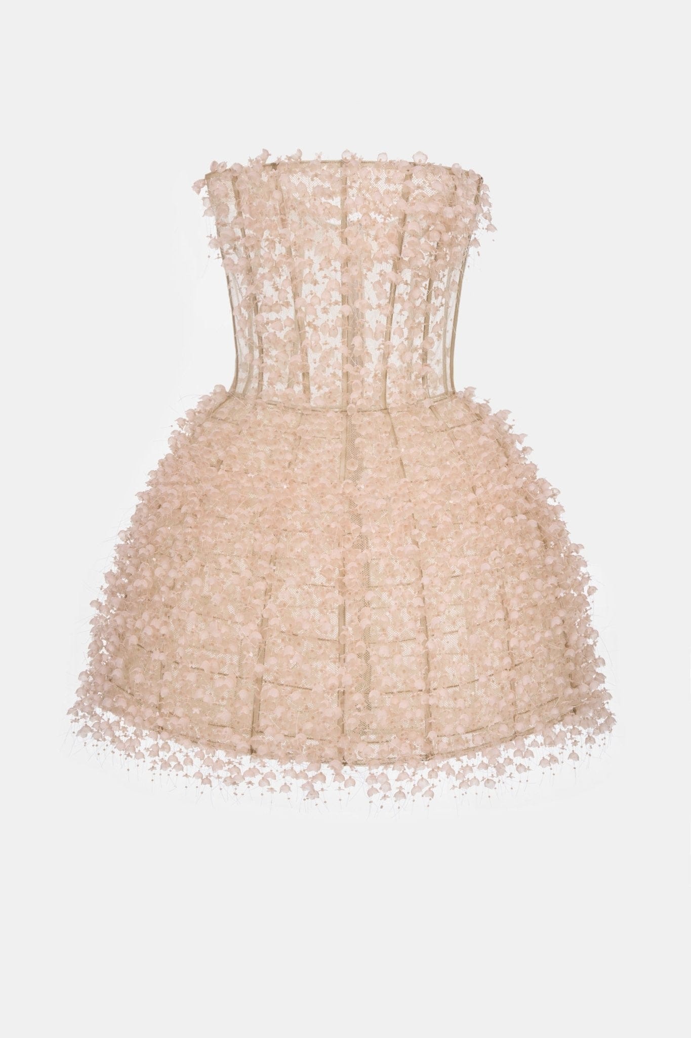 Peach Flowers Mini Dress - Montsand