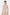 Peach Straight Neckline Pleat Midi Dress - Montsand