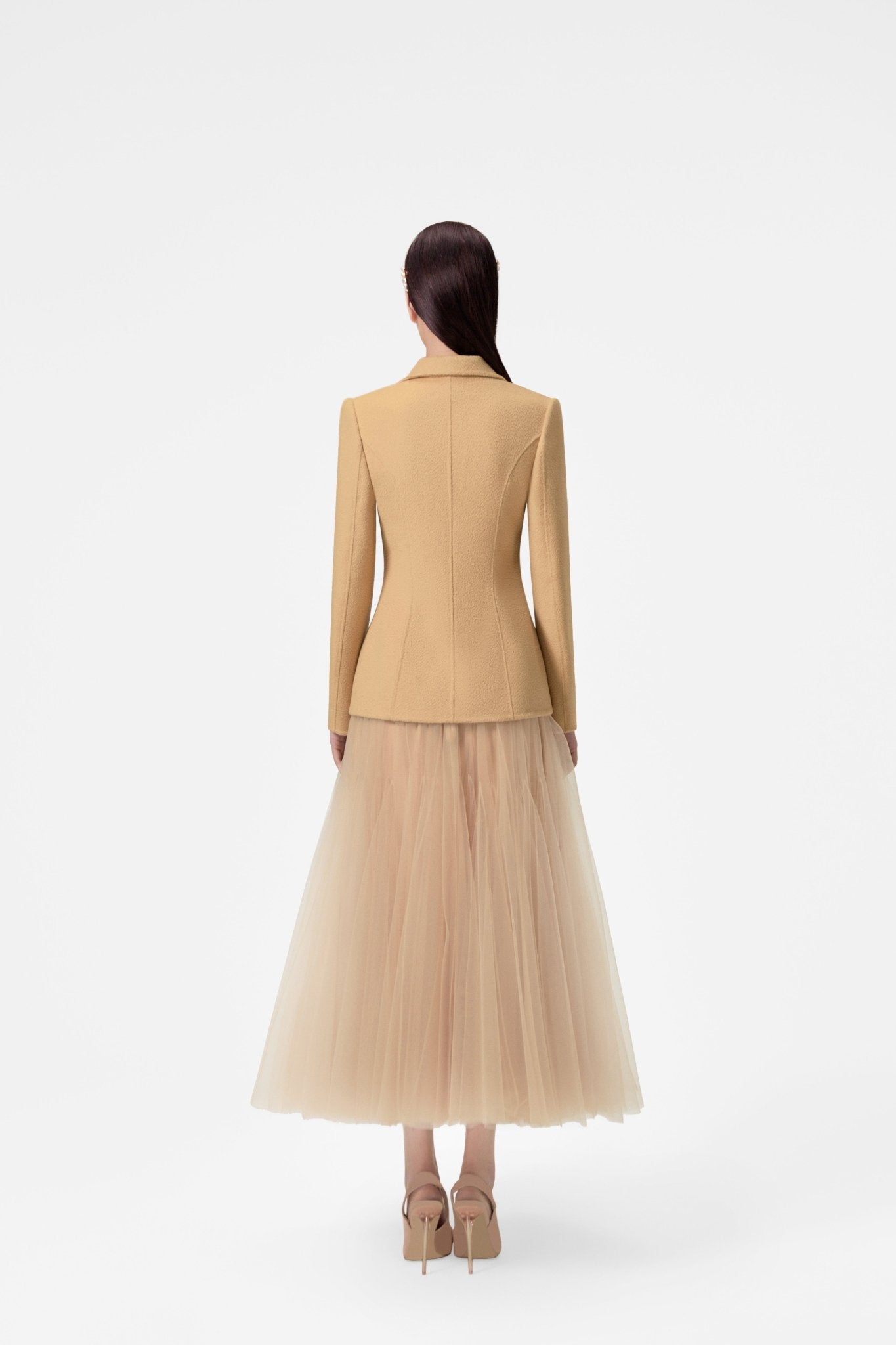 PERFECT CAMEL DOUBLE - FACED WOOL & CASHMERE BLAZER - Montsand