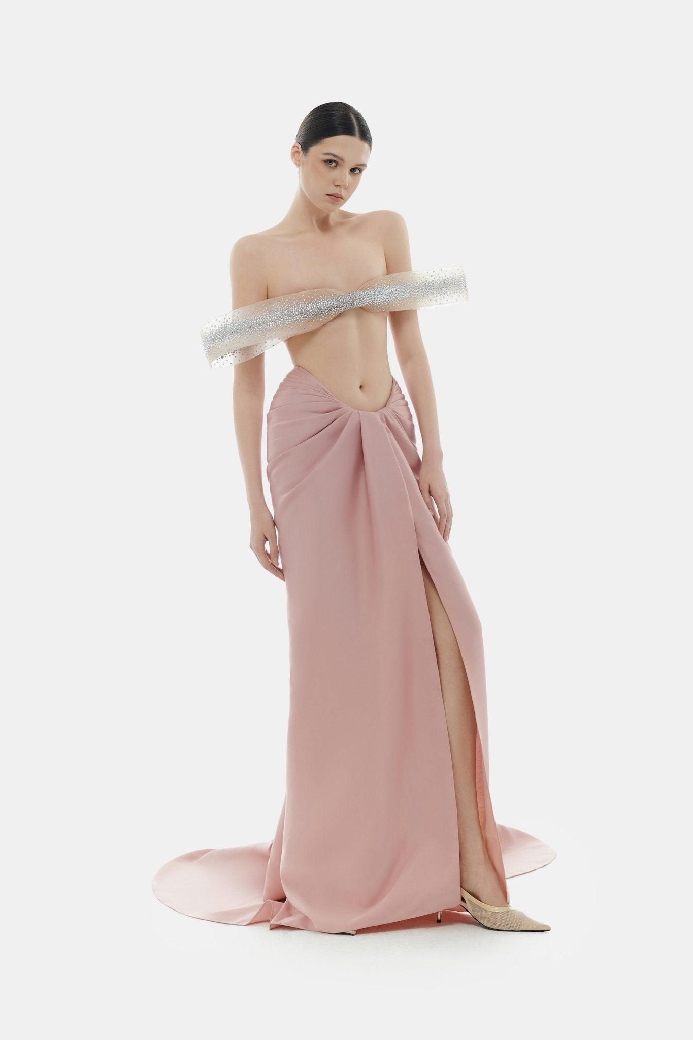 Pink Draped Skirt - Montsand