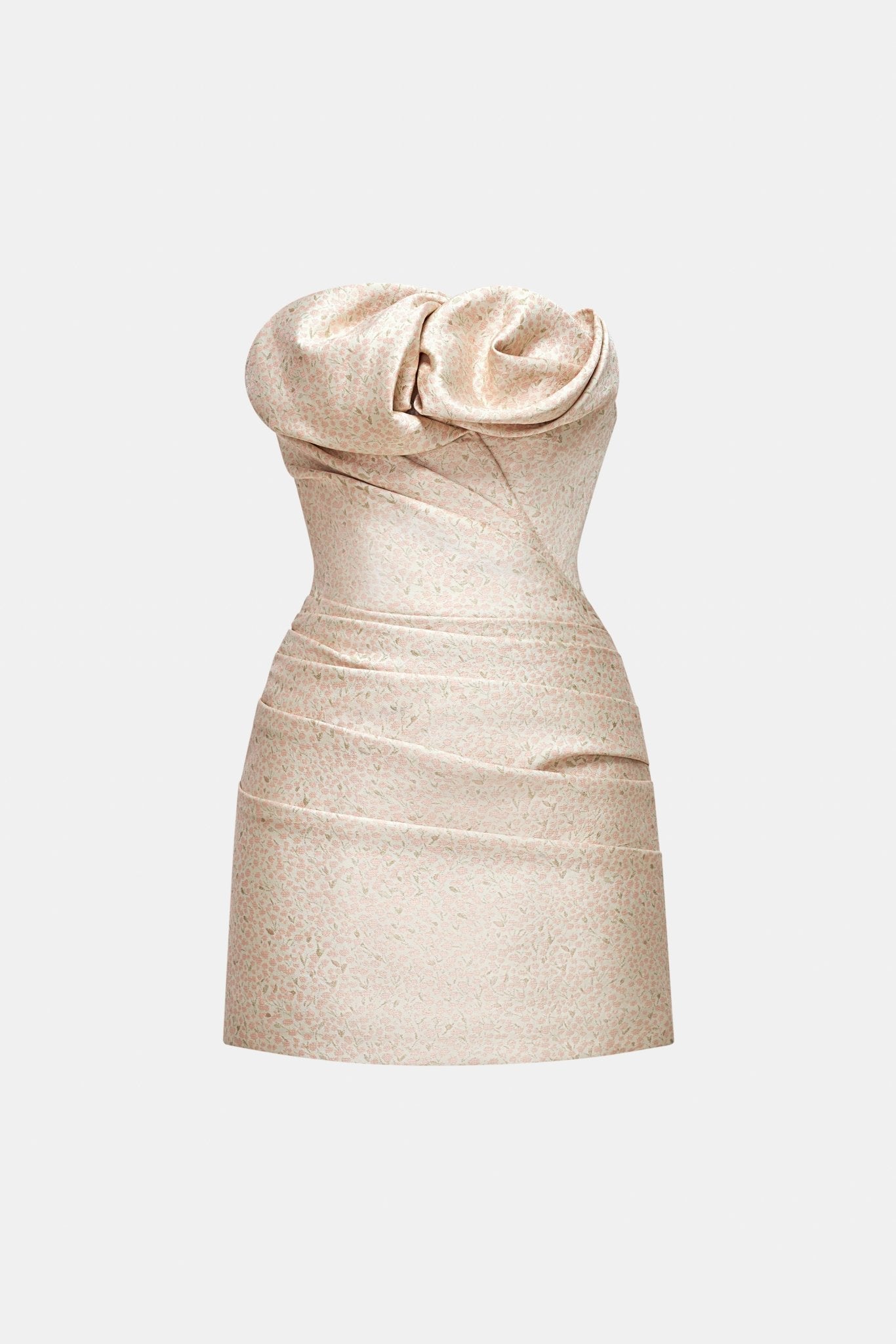 Pink Draped Tube Mini Dress Dresses Montsand