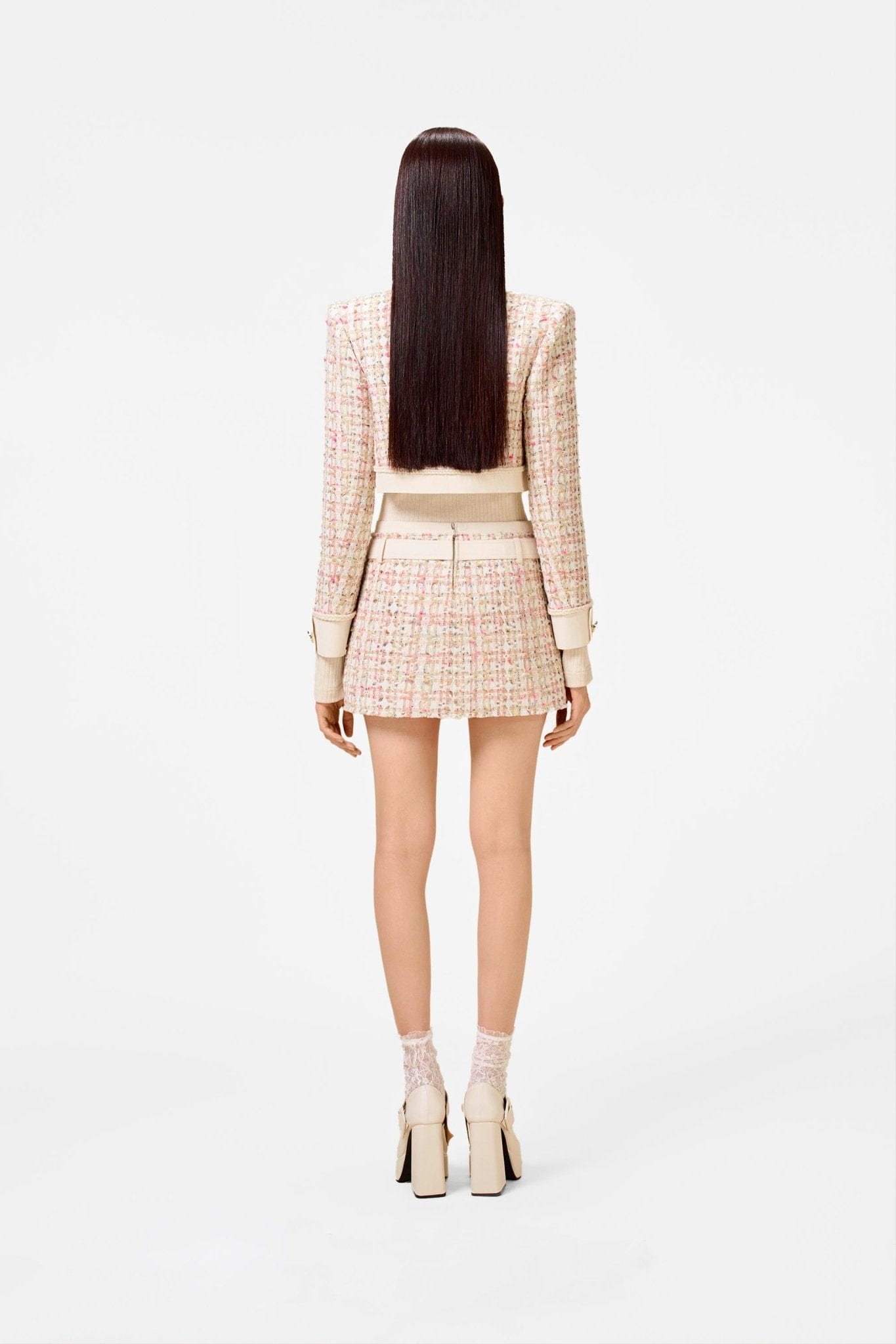 Pink Tweed Jacket - Montsand