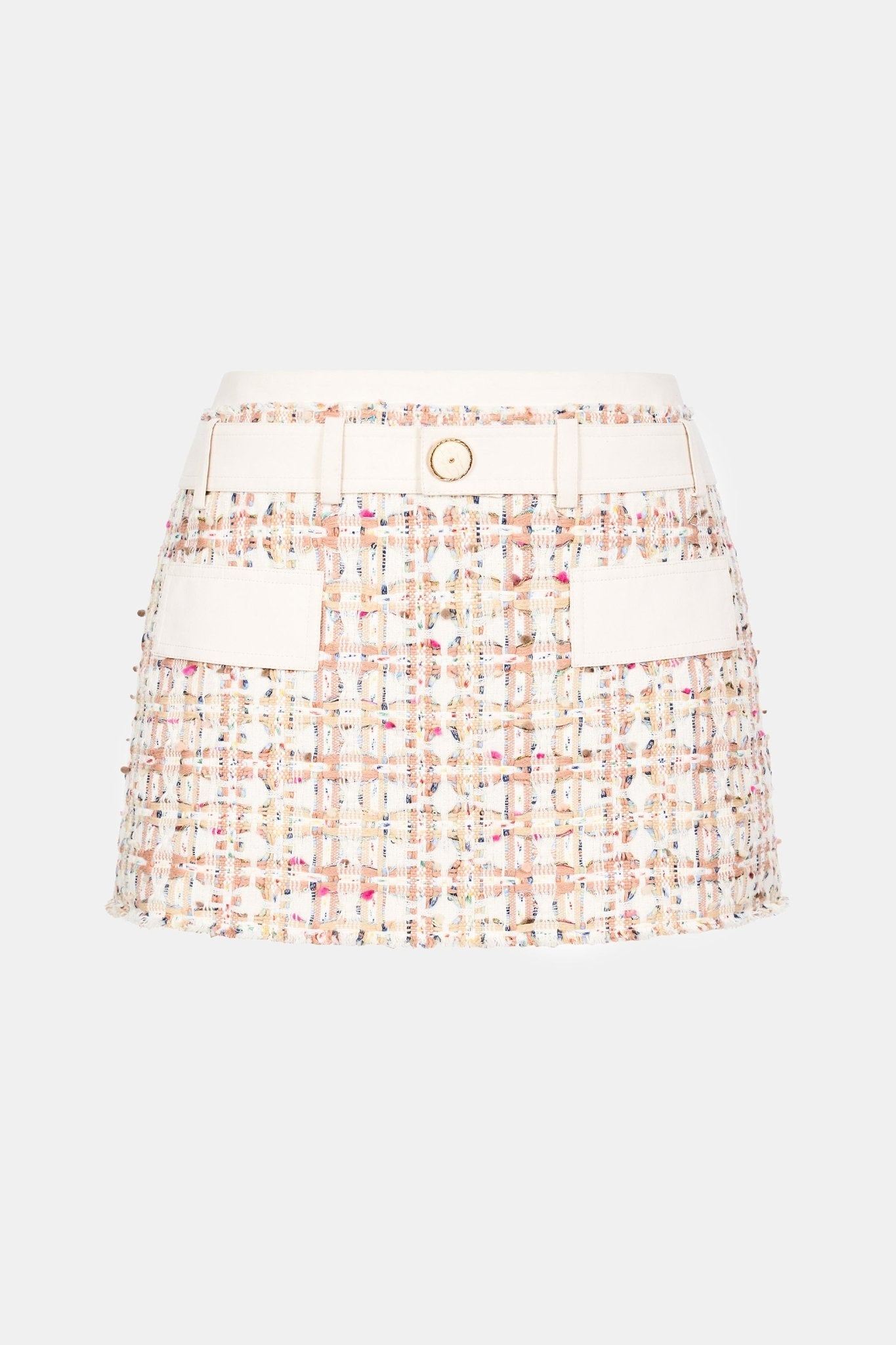 Pink Tweed Mini Skirt - Montsand