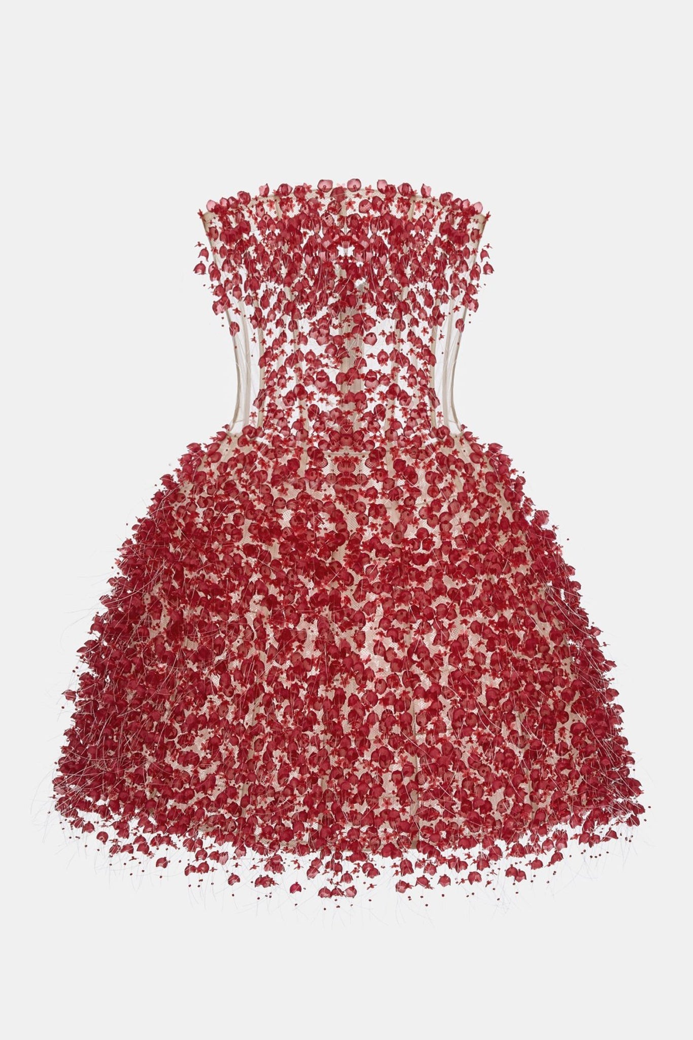Red Flowers Mini Dress - Montsand
