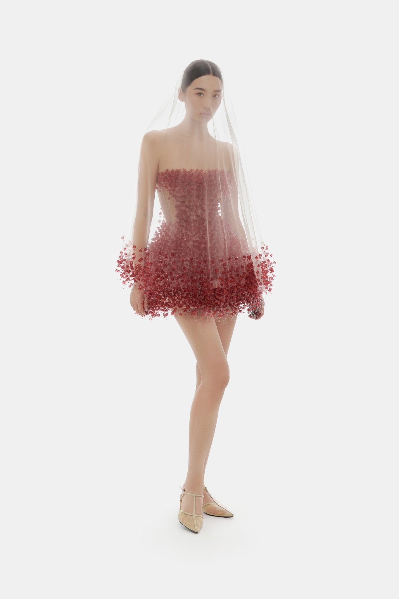 Red Flowers Mini Dress – Montsand