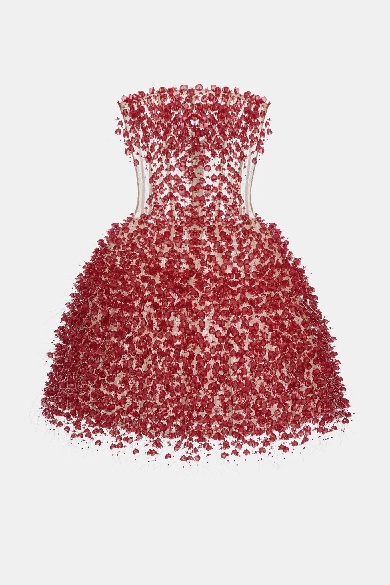 Red Flowers Mini Dress - Montsand