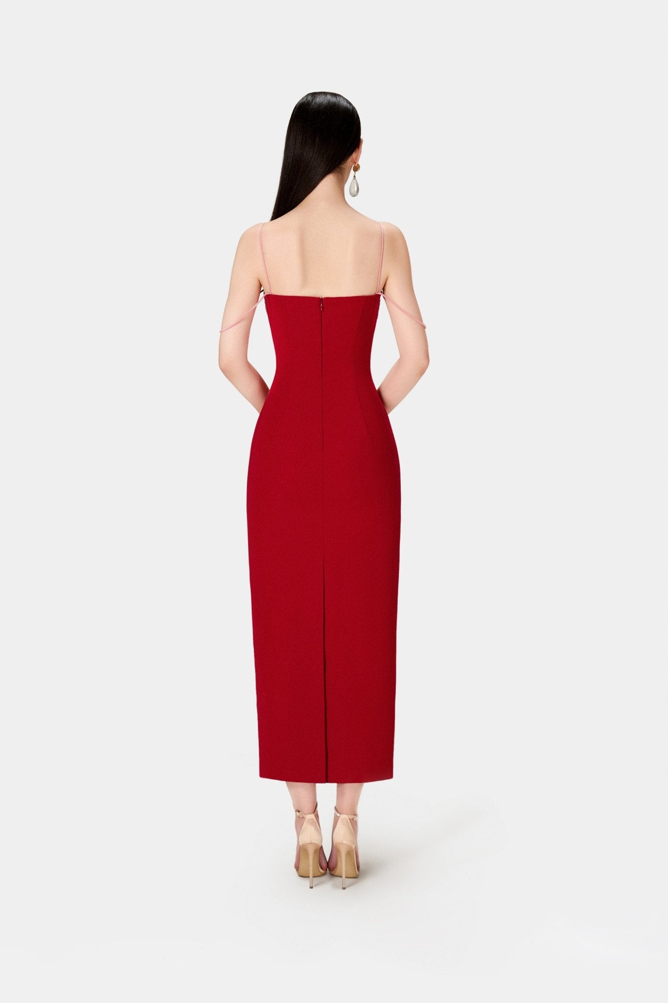 Red Twisted Dress - Montsand