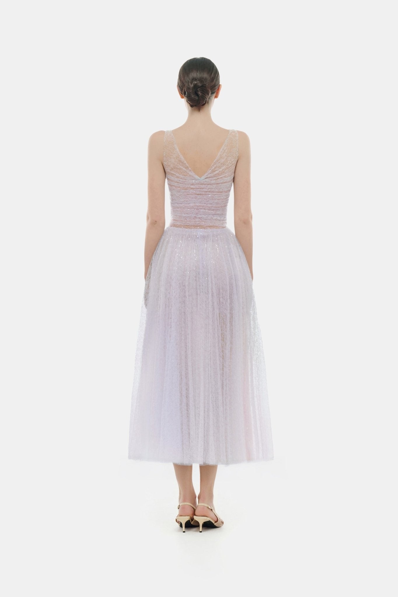 Violet Drapped Midi Dress Dresses Montsand