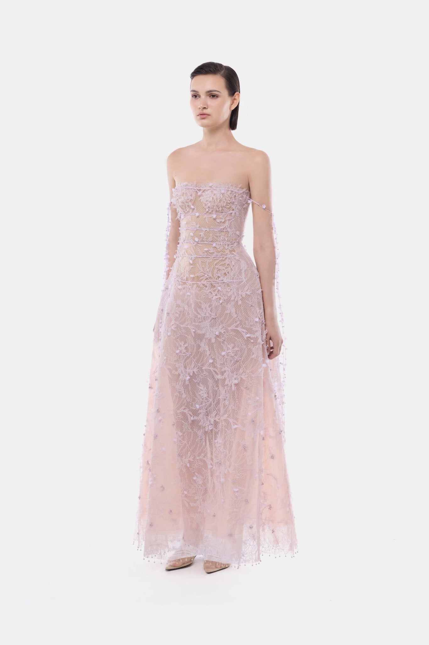 Violet Floral String Maxi Dress - Montsand