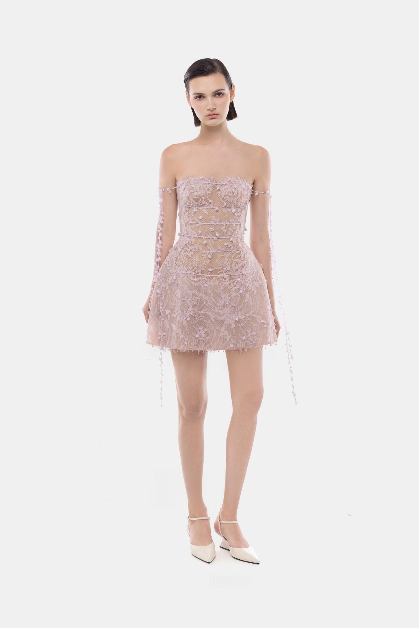 Violet Floral String Mini Dress - Montsand