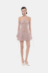 Violet Floral String Mini Dress - Montsand